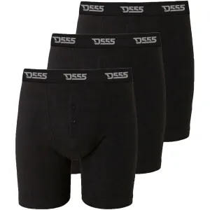 D555 Mens Driver II Big & Tall Kingsize Cotton Boxer Shorts - 3 Pack - Black