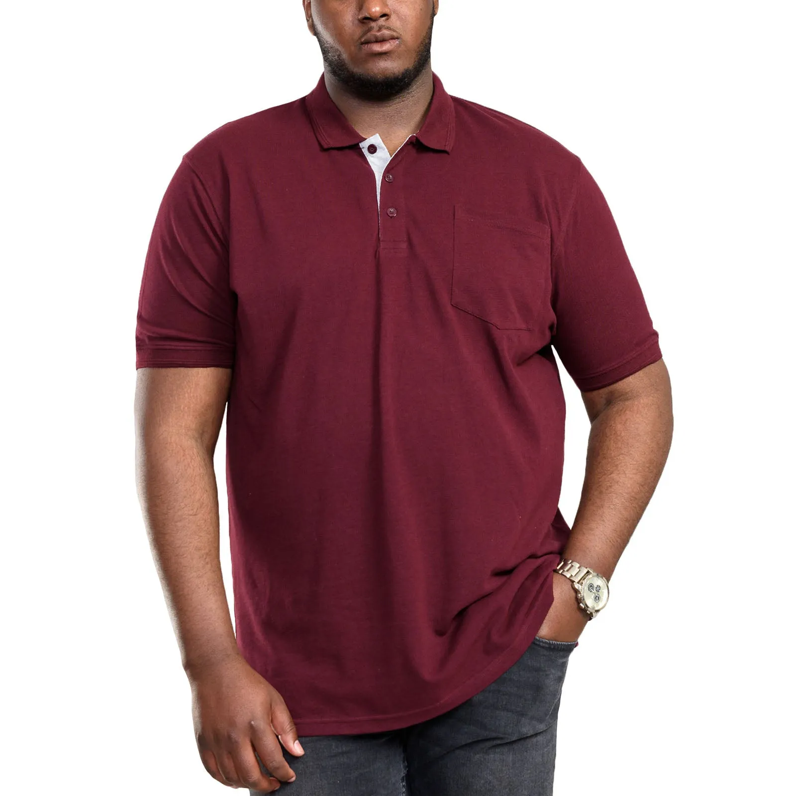 D555 Mens Grant Big Tall Polo Shirt