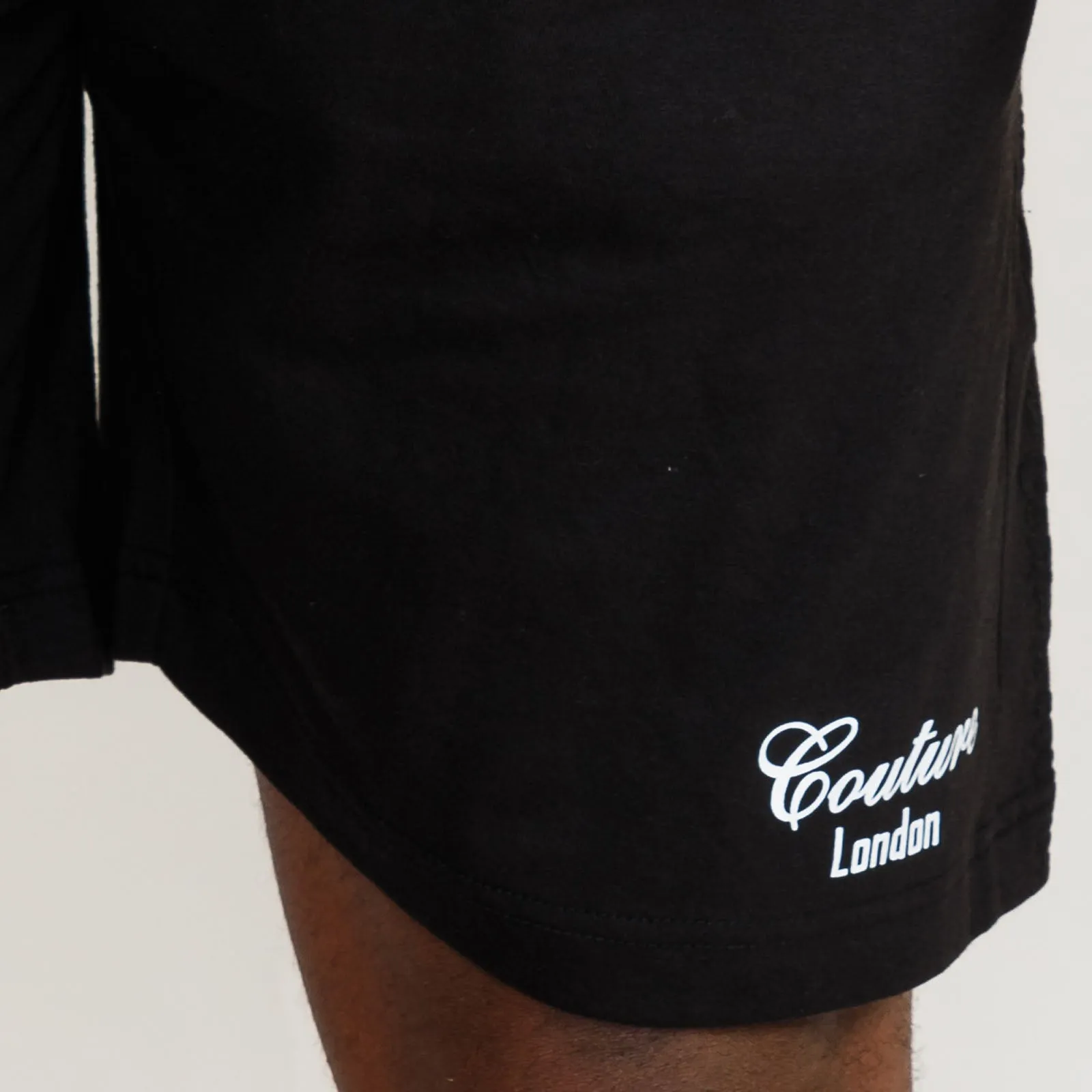 D555 Mens Holbrook Big & Tall Couture Sweat Shorts - Black