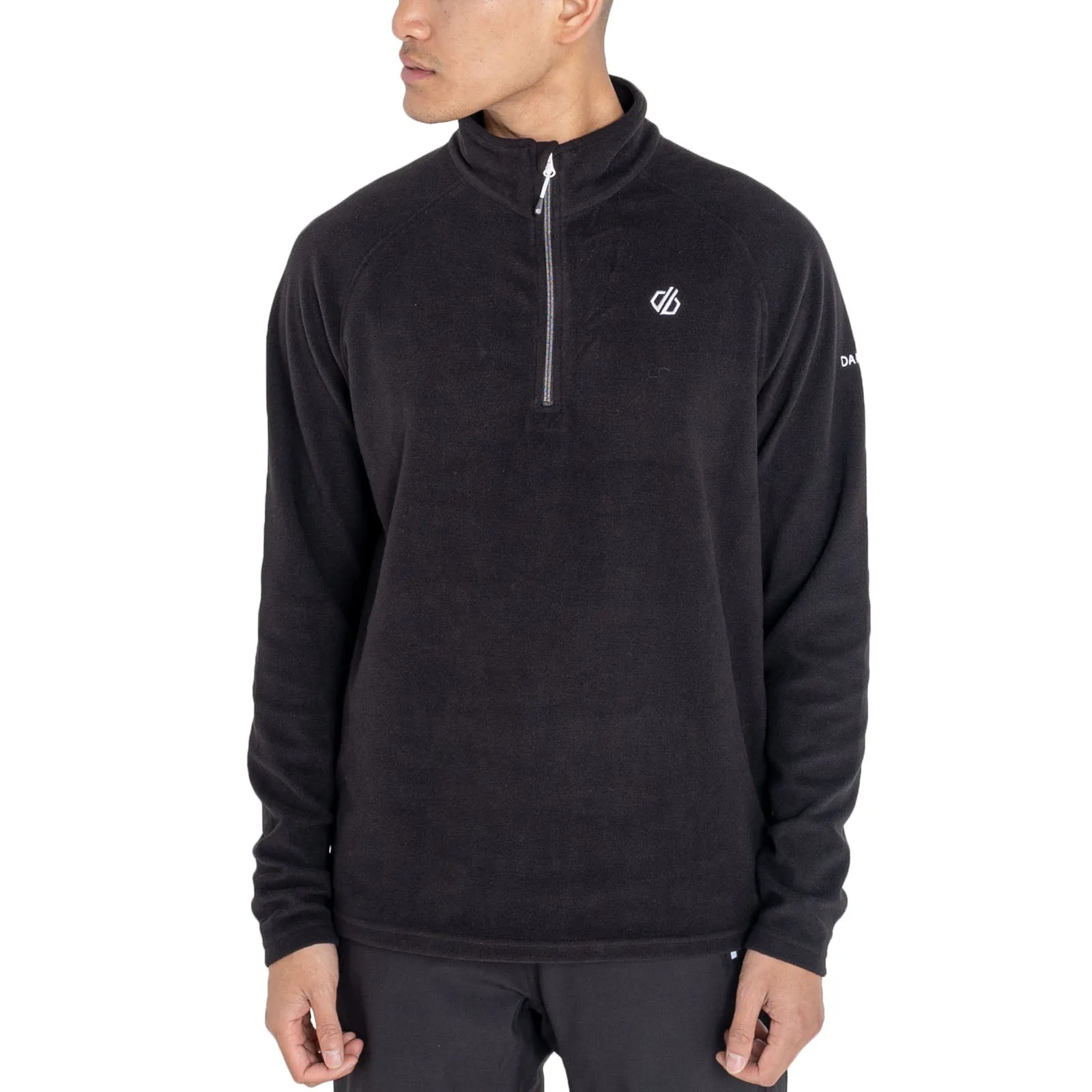 Dare 2b Mens Freethink II Half Zip Brushed Fleece Pullover - Black
