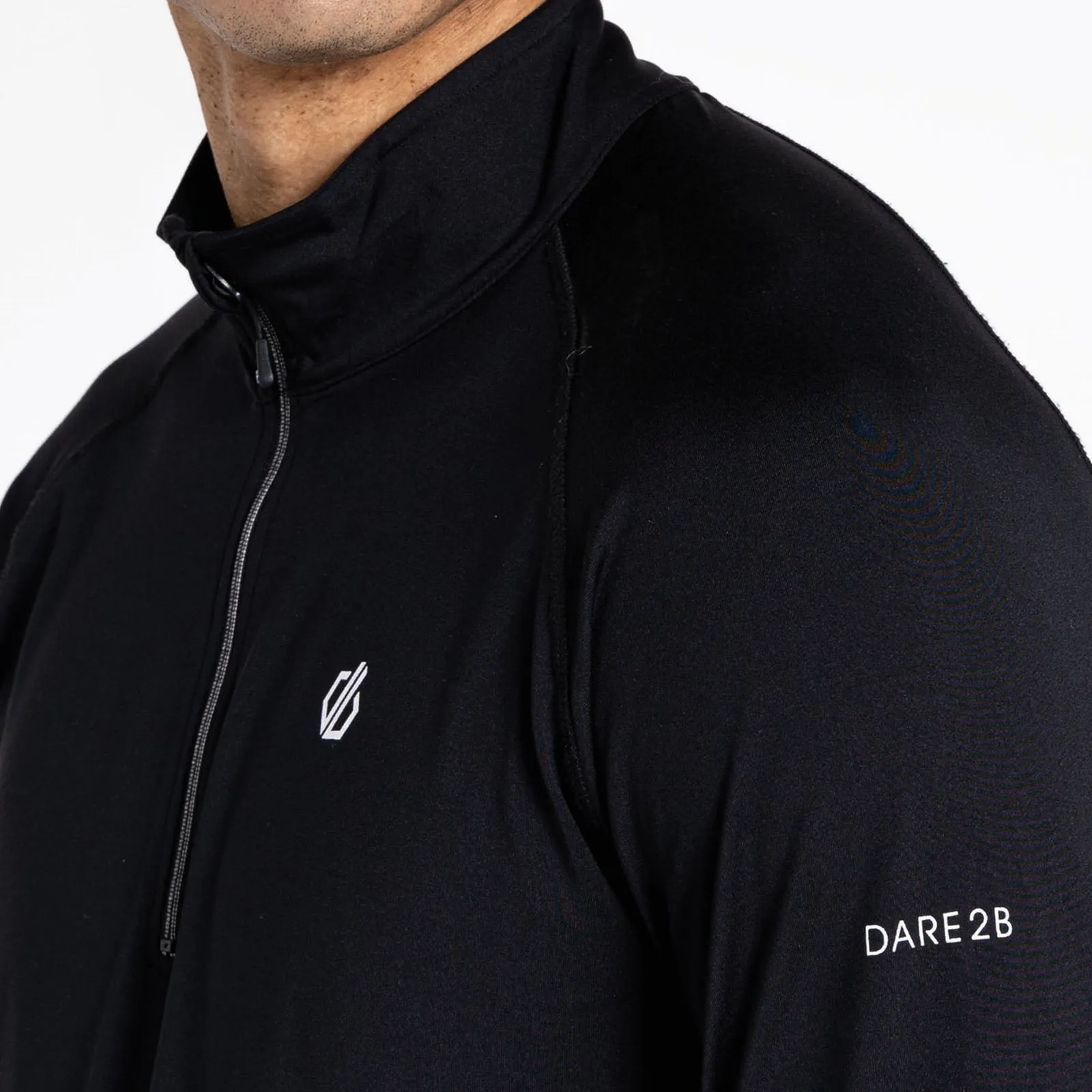 Dare 2b Mens Fuse Up II Lightweight Half Zip Pullover Fleece - Black