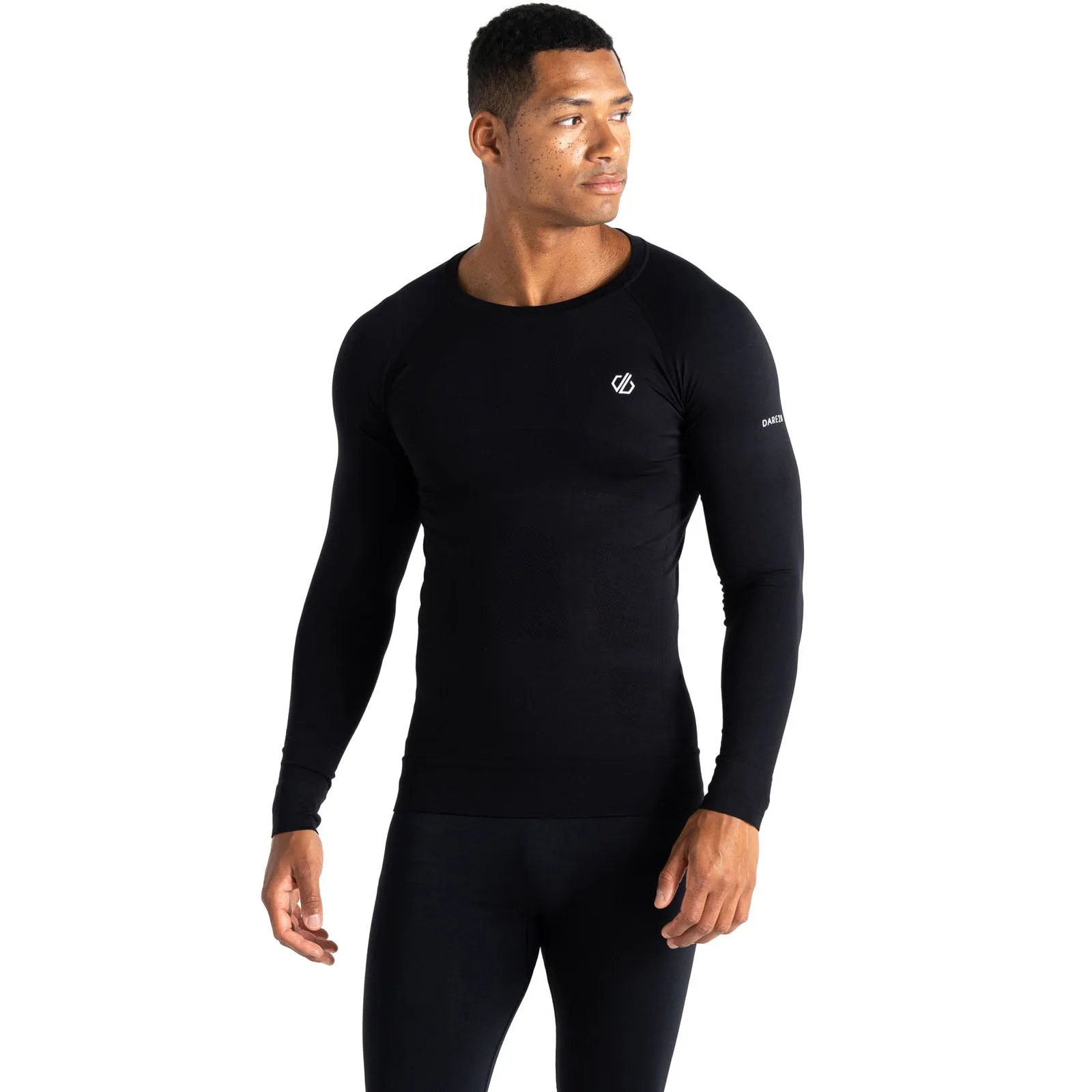 Dare 2b Mens In The Zone Seamless Baselayer Set - Black
