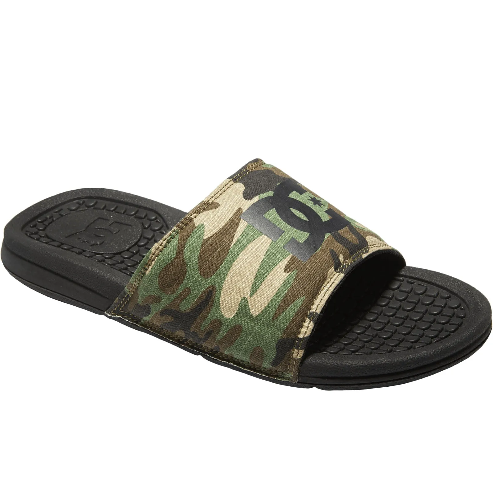 DC Shoes Mens Bolsa Sliders - Black/Camo