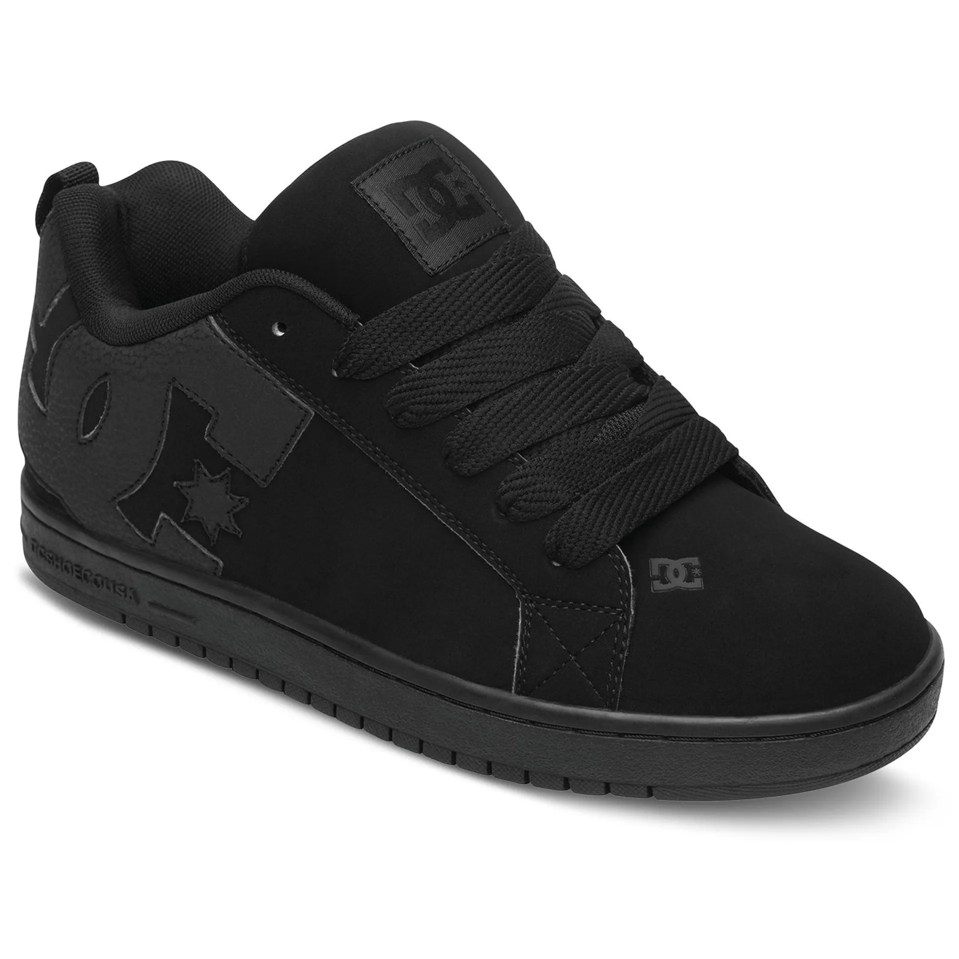 DC Shoes Mens Court Graffik Leather Trainers
