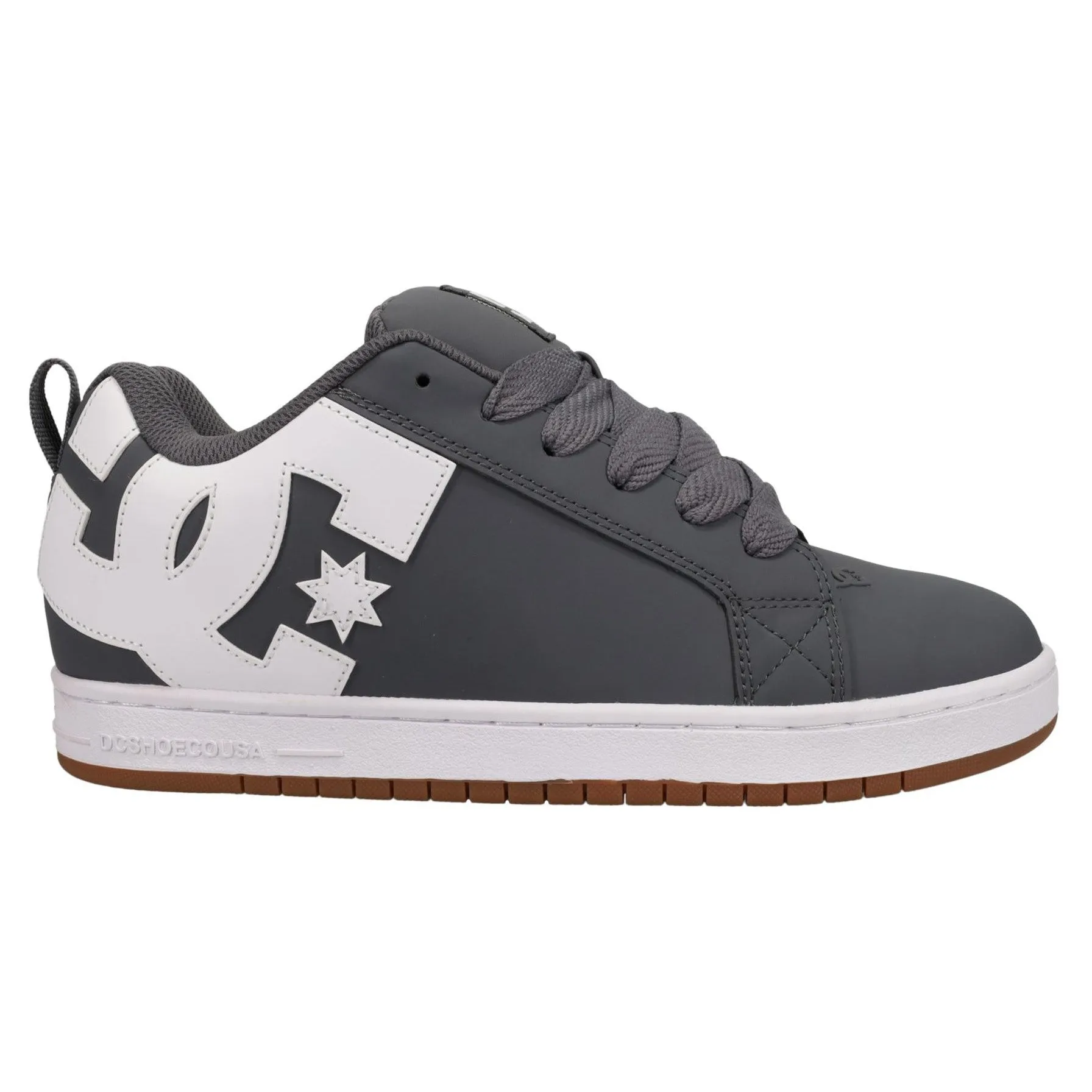 DC Shoes Mens Court Graffik Leather Trainers