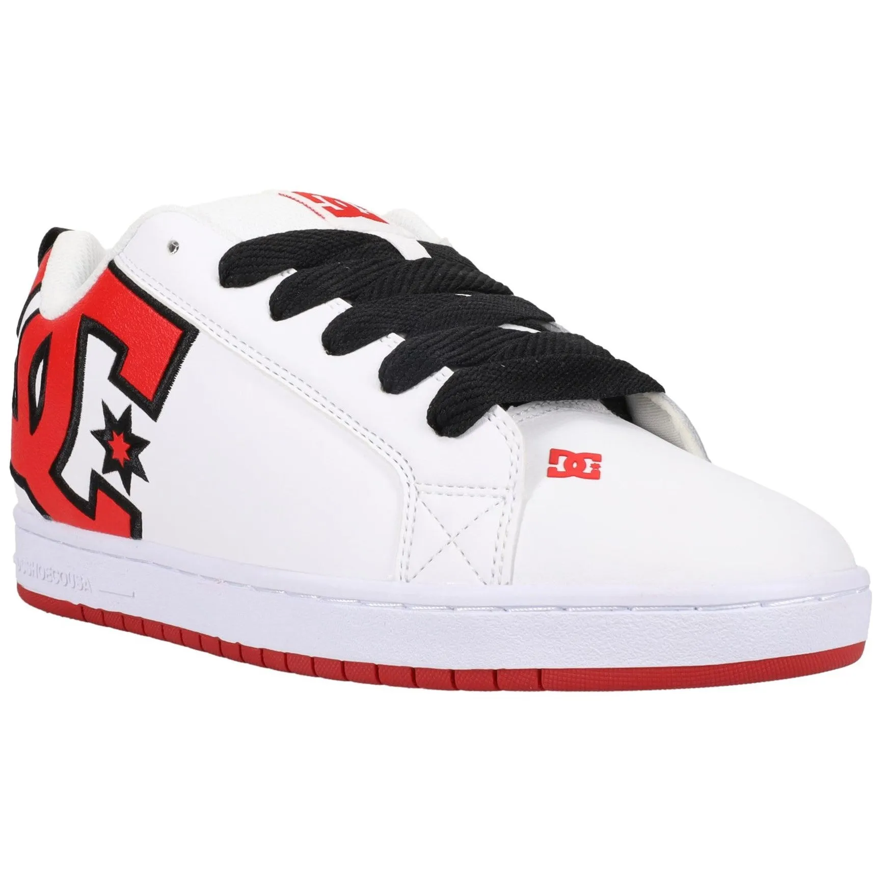 DC Shoes Mens Court Graffik Leather Trainers