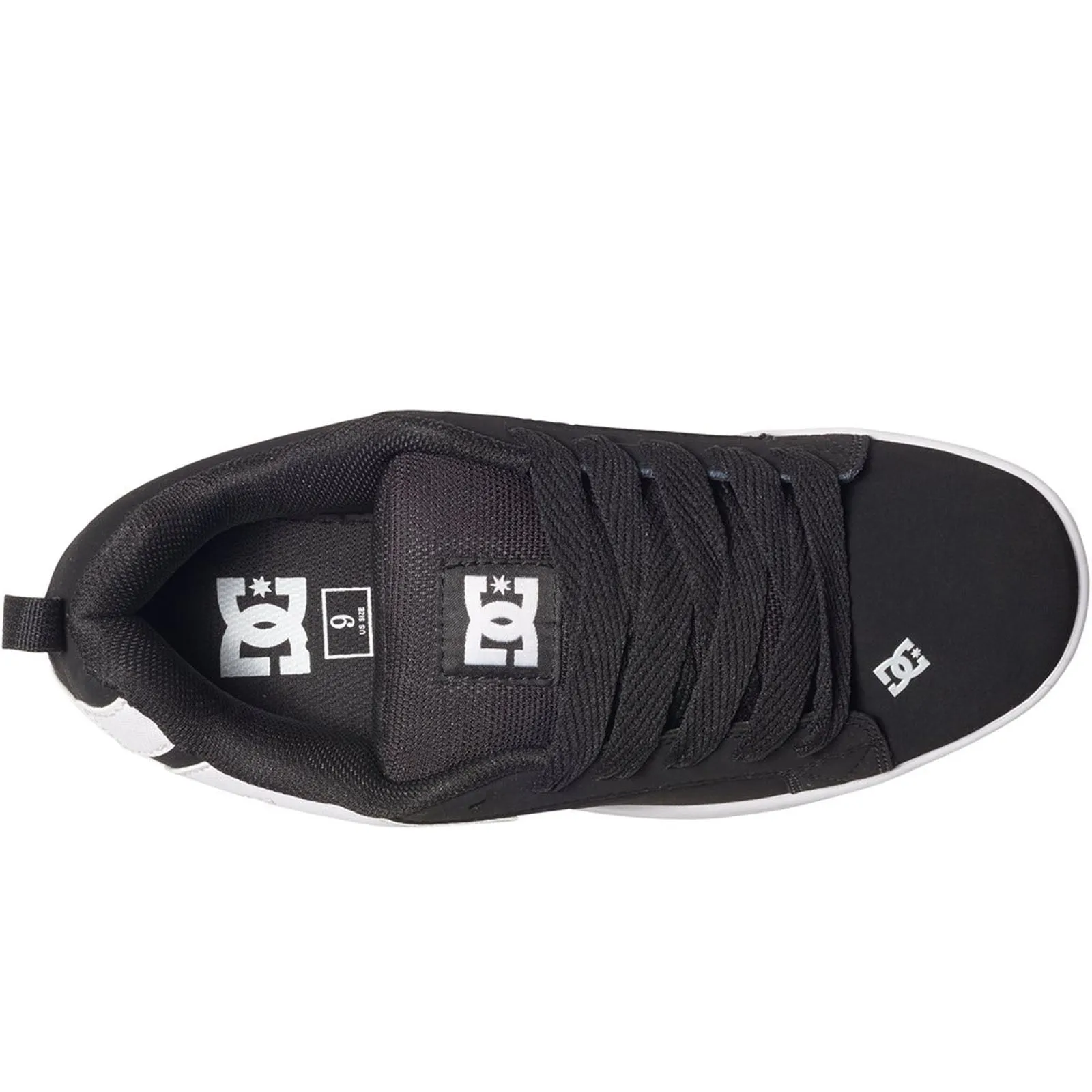 DC Shoes Mens Court Graffik Leather Trainers