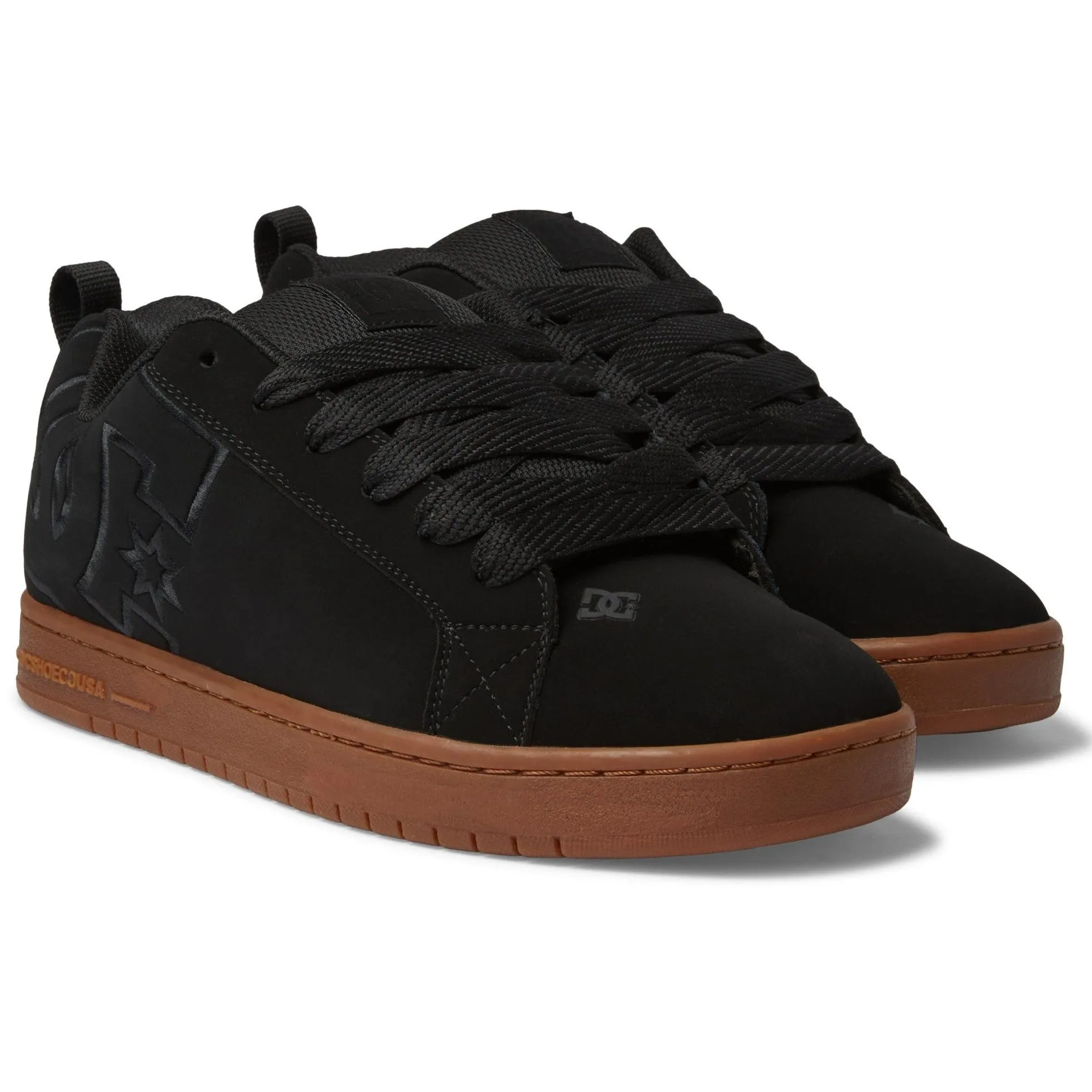 DC Shoes Mens Court Graffik Leather Trainers