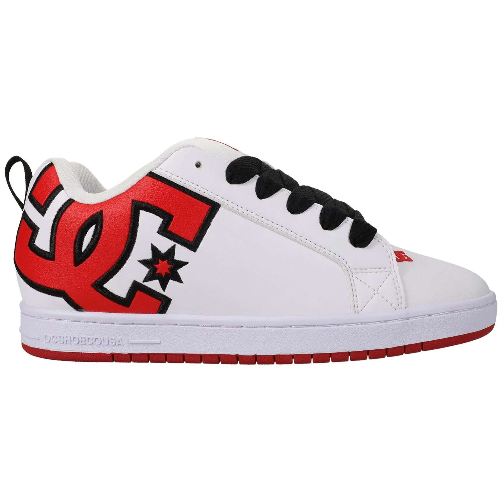 DC Shoes Mens Court Graffik Leather Trainers