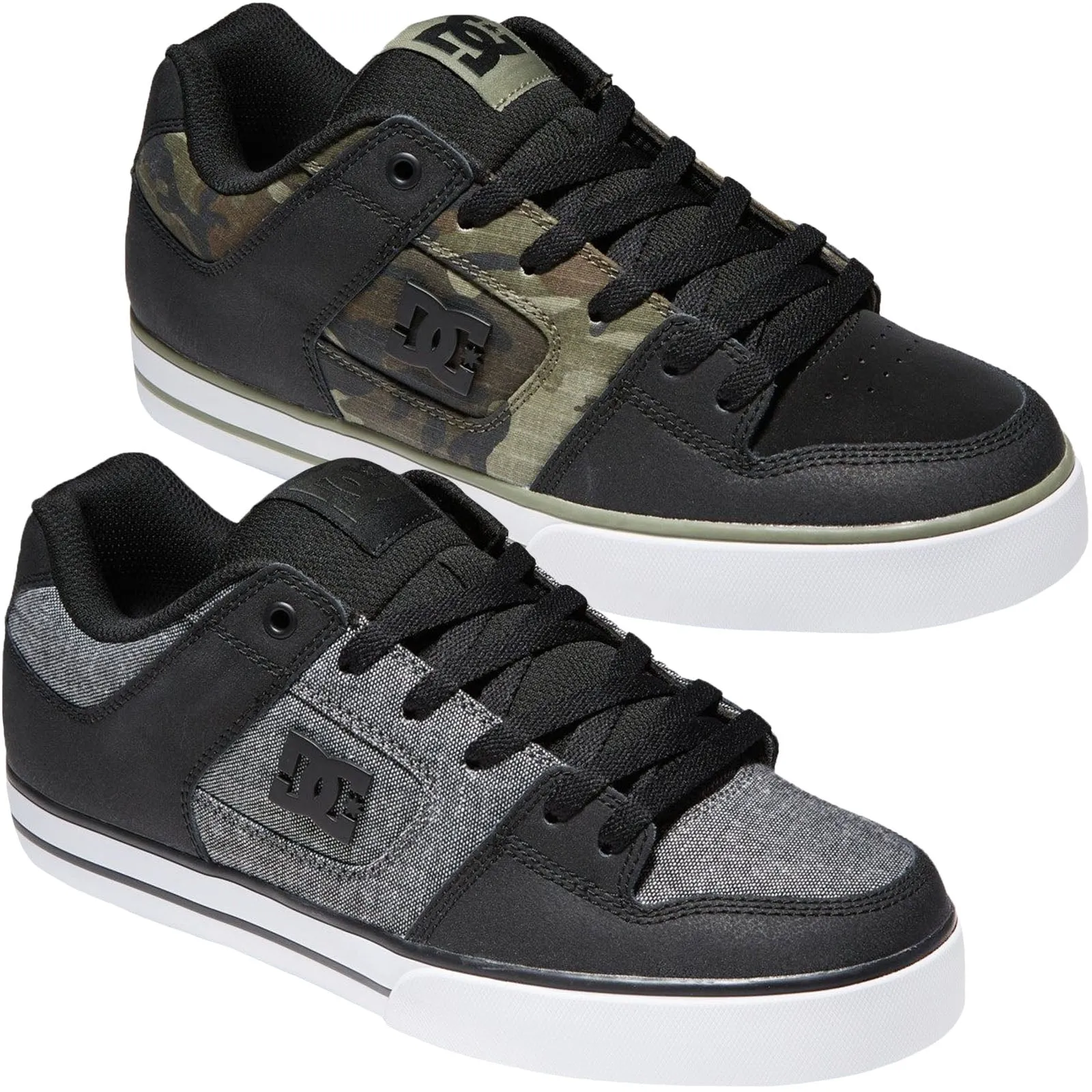 DC Shoes Mens Pure Leather Low Rise Trainers