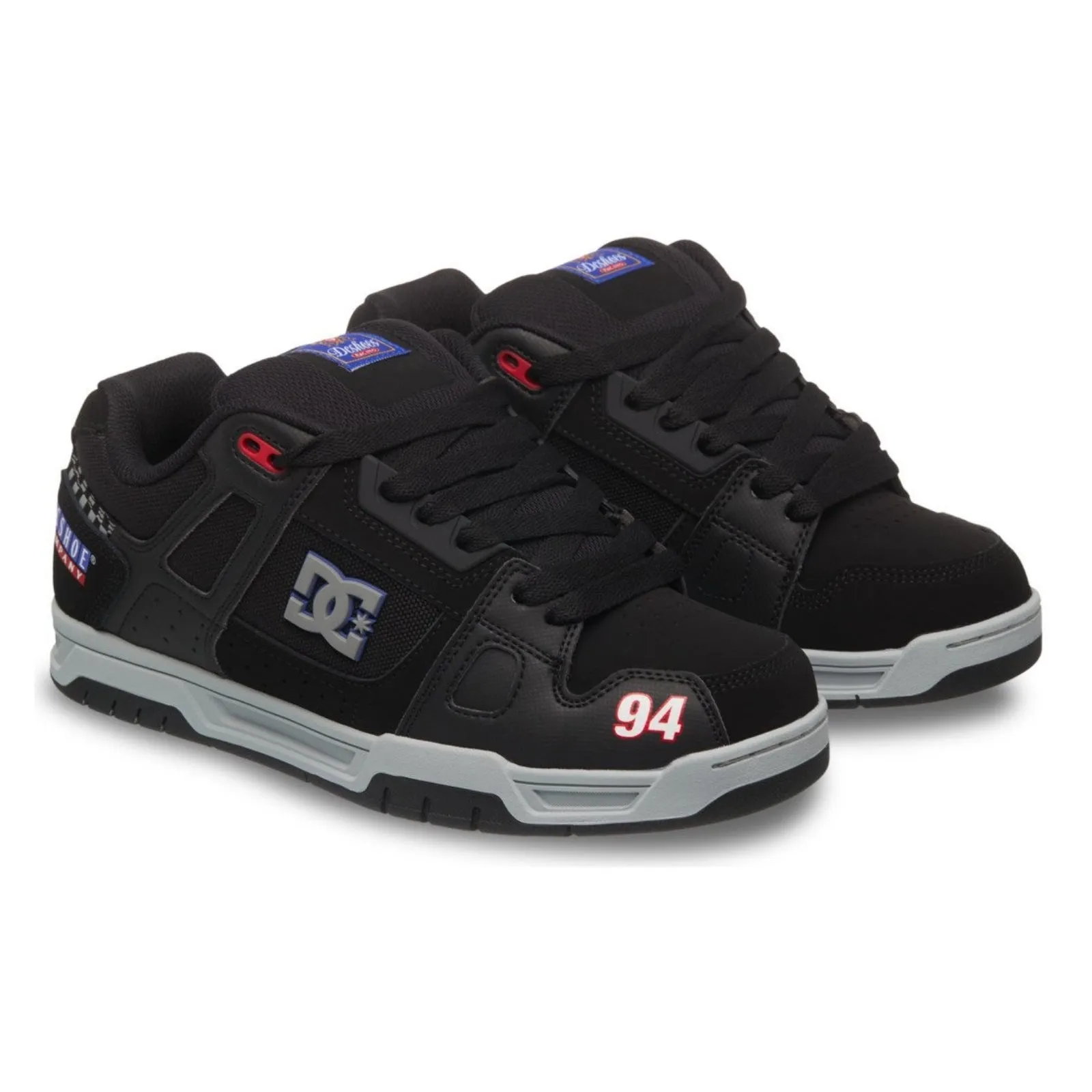DC Shoes Mens Stag Low Rise Suede Leather Skate Trainers