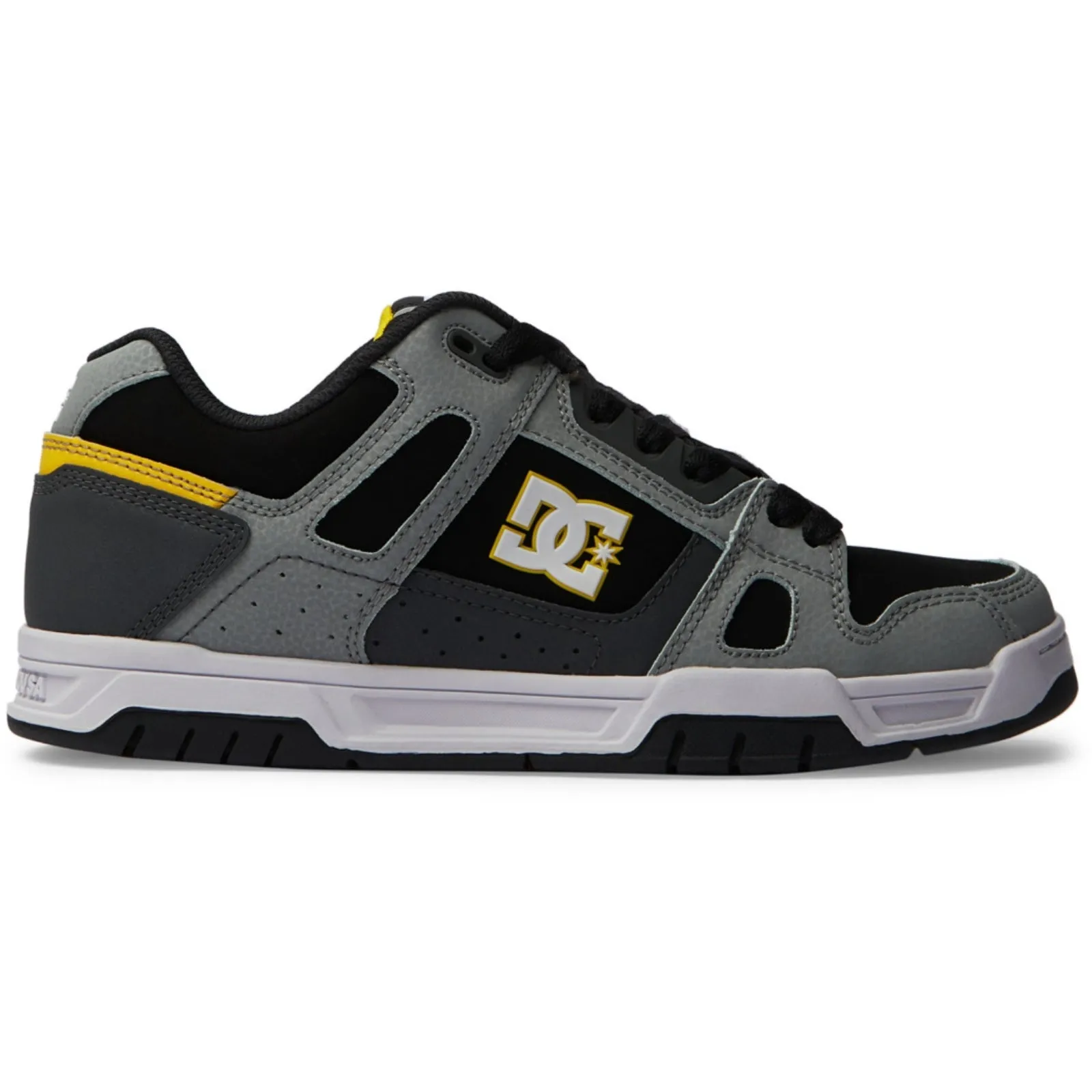 DC Shoes Mens Stag Low Rise Suede Leather Skate Trainers