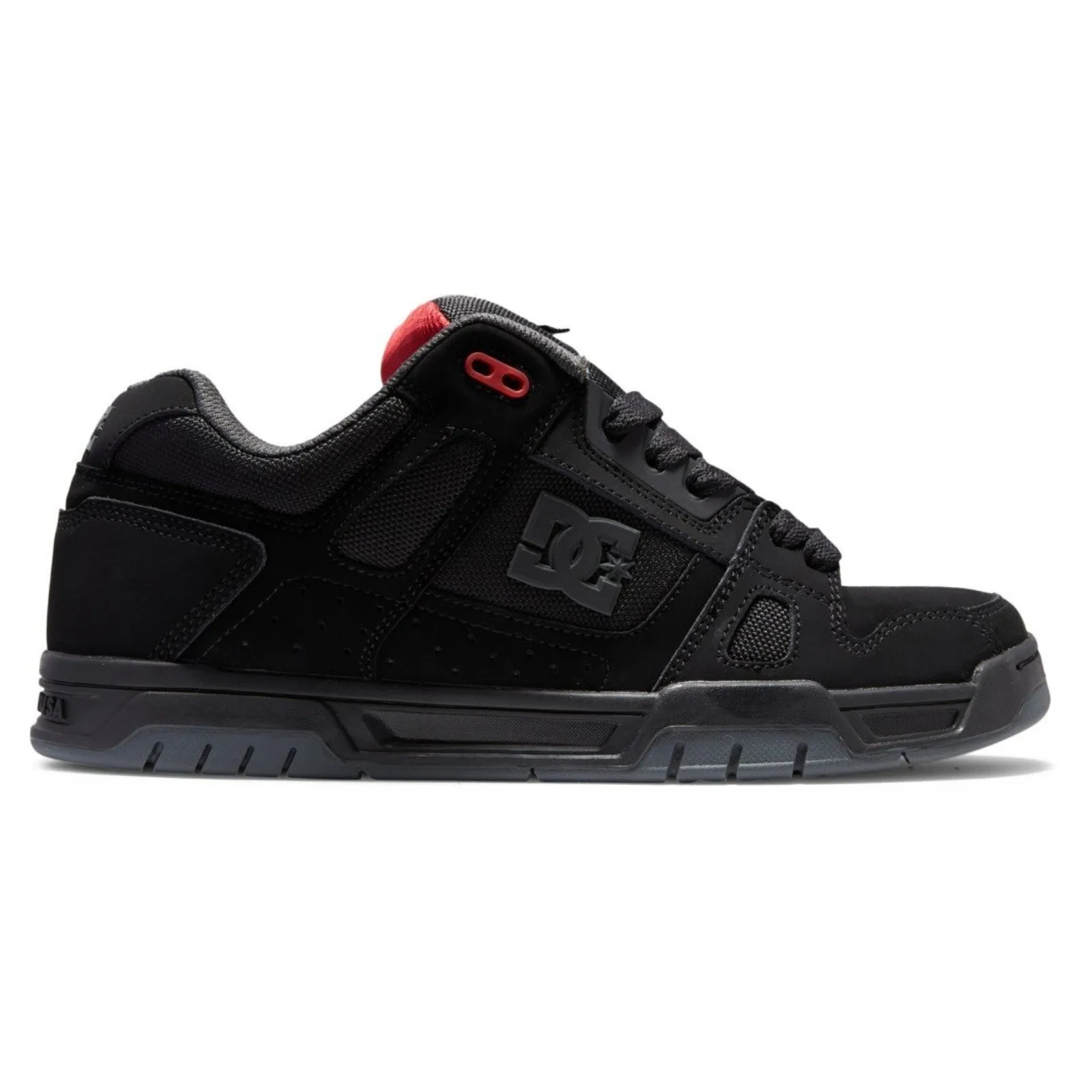 DC Shoes Mens Stag Low Rise Suede Leather Skate Trainers