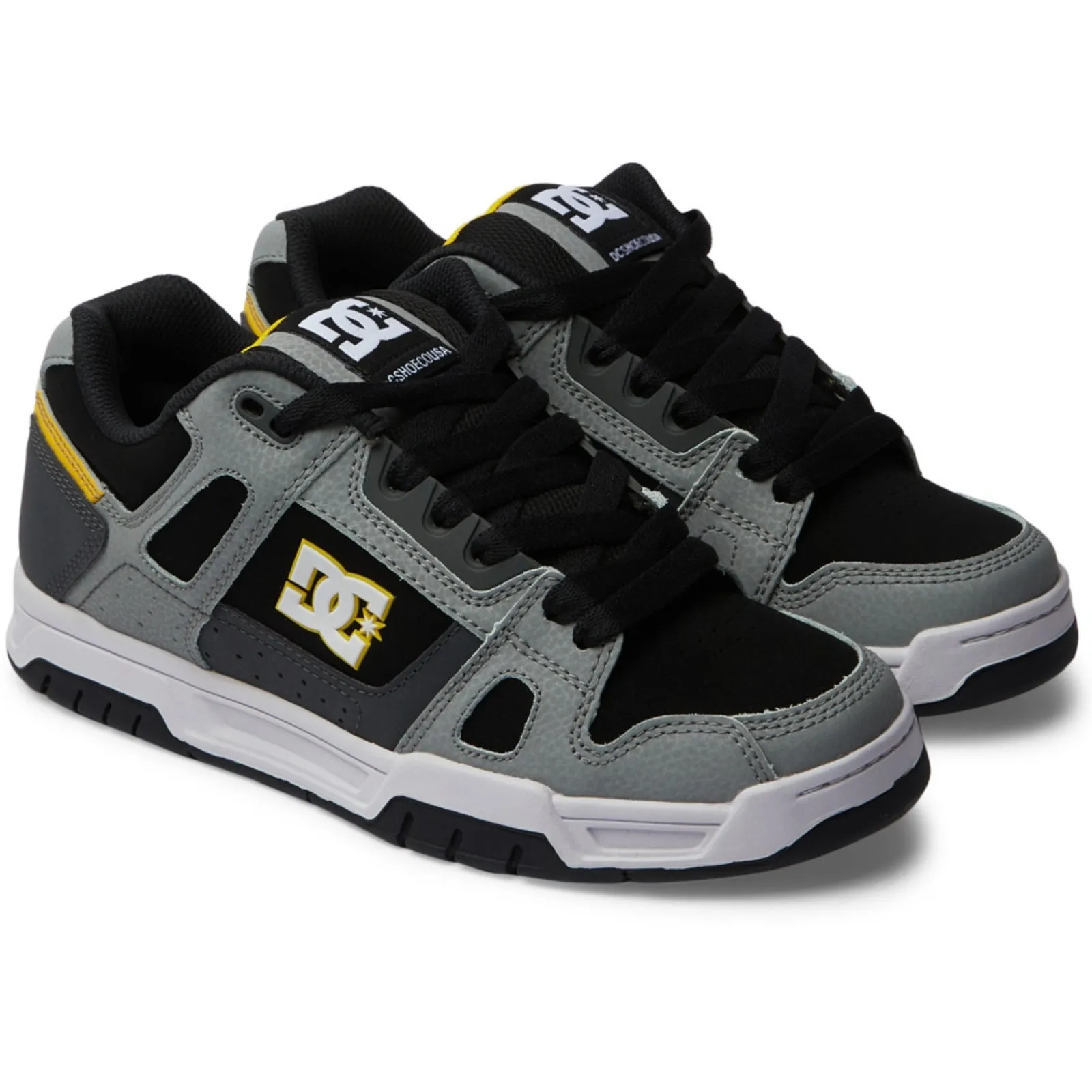 DC Shoes Mens Stag Low Rise Suede Leather Skate Trainers