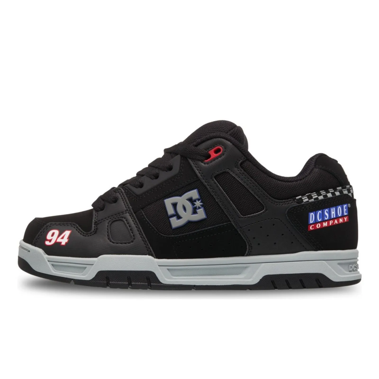 DC Shoes Mens Stag Low Rise Suede Leather Skate Trainers