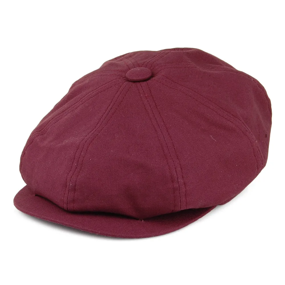 Denton Hats Gatsby Linen Newsboy Cap - Maroon