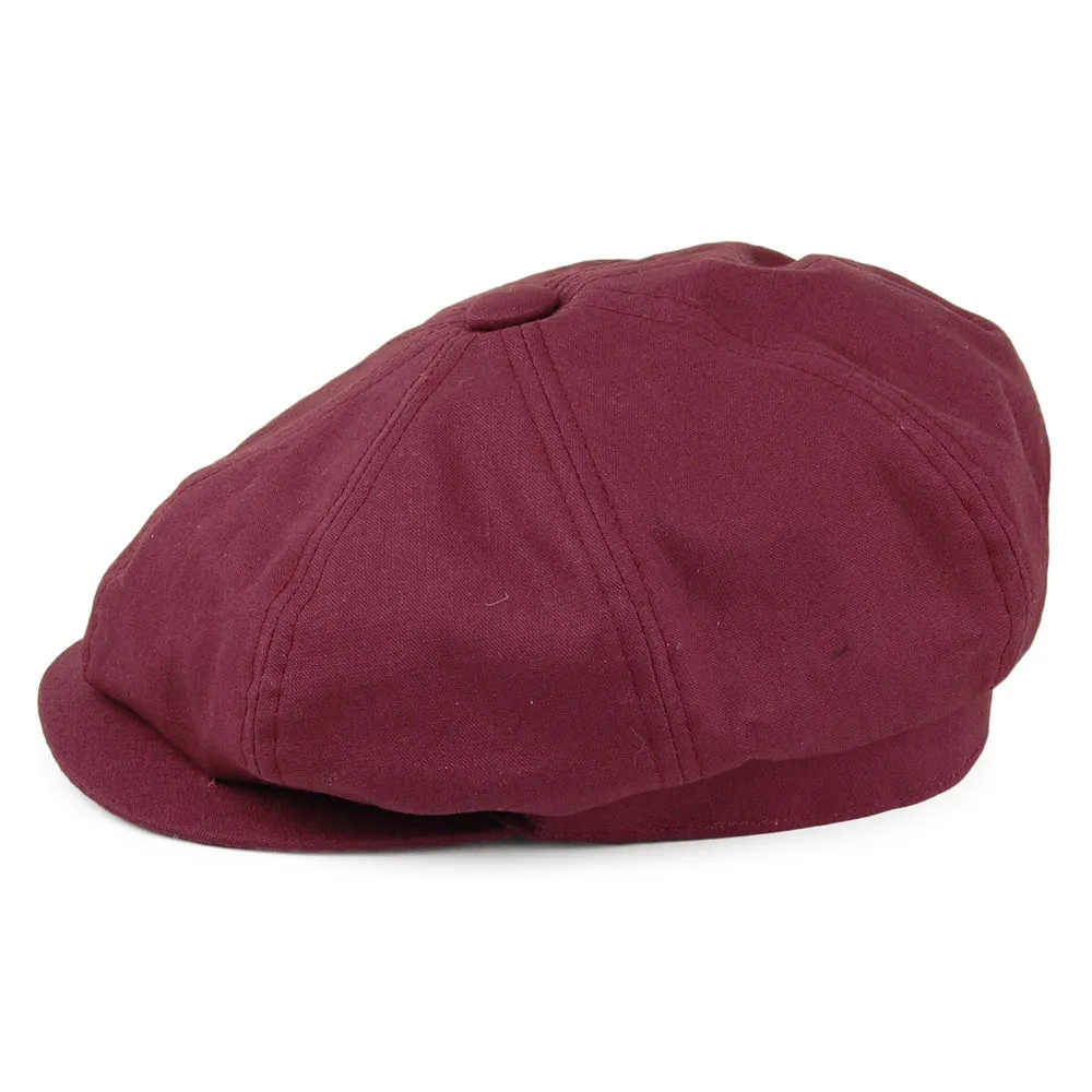 Denton Hats Gatsby Linen Newsboy Cap - Maroon