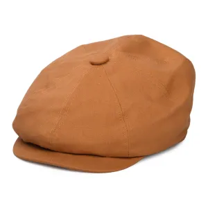Denton Hats Gatsby Linen Newsboy Cap - Terracotta