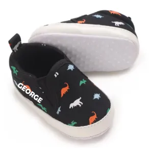 Dinosaur Canvas Infant Soft Sole Trainers (0-18 Months)