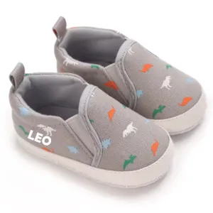 Dinosaur Canvas Infant Soft Sole Trainers (0-18 Months)