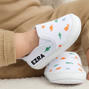 Dinosaur Canvas Infant Soft Sole Trainers (0-18 Months)