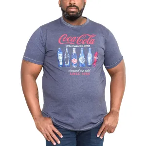 Duke D555 Mens Bottles Big & Tall Official Coca Cola T-Shirt - Denim