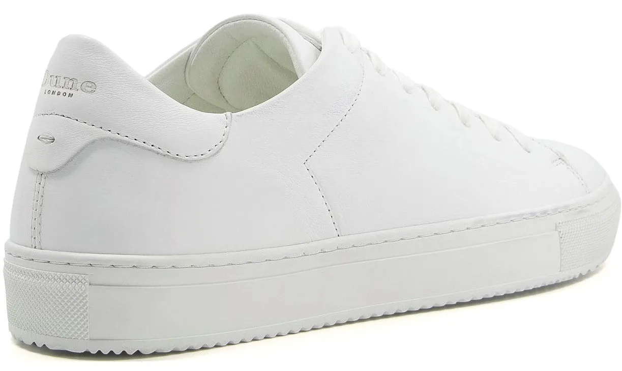 Dune Throne Mens Leather Lace Up Trainer