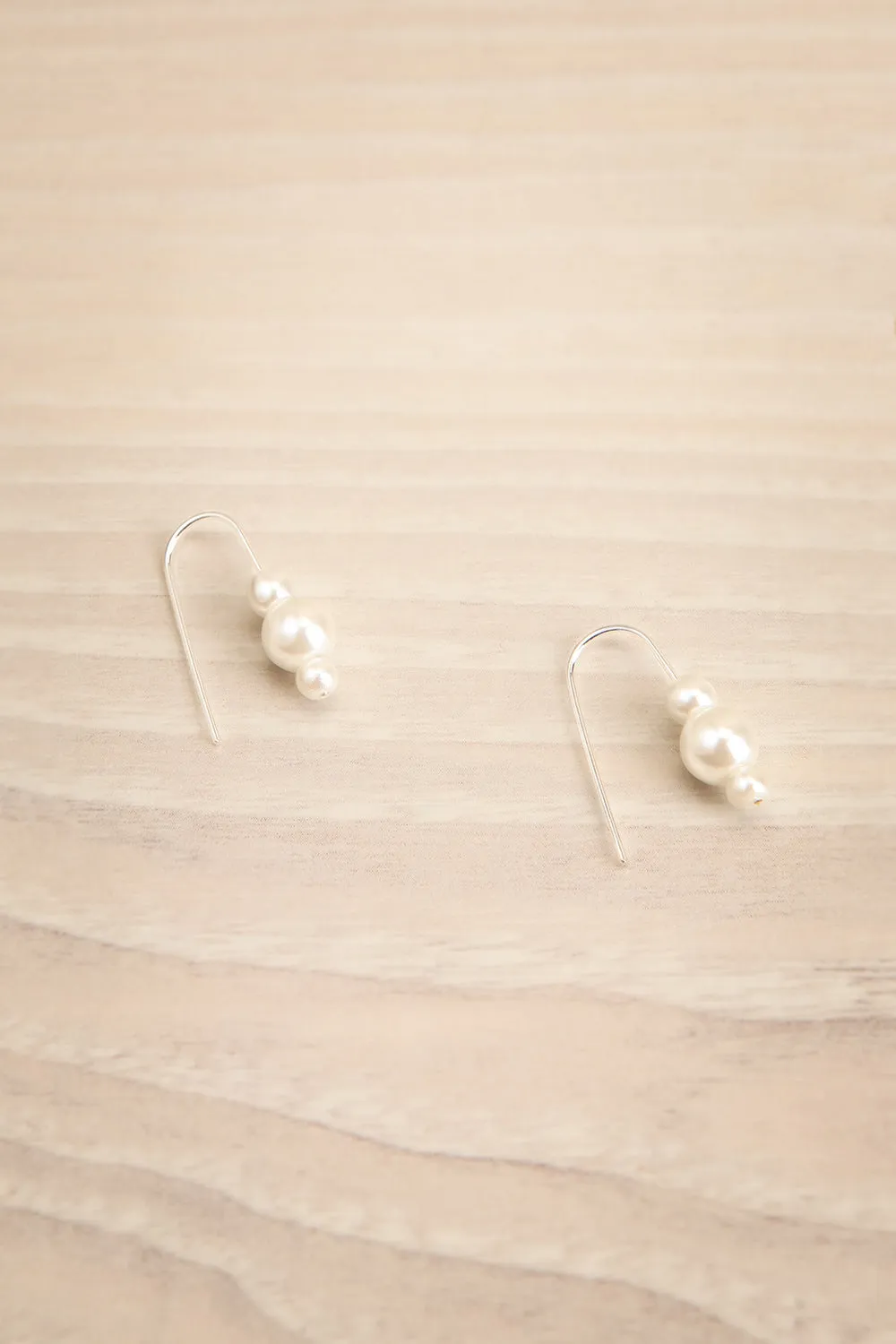 Elberta Silver | Pearl Pendant Earrings