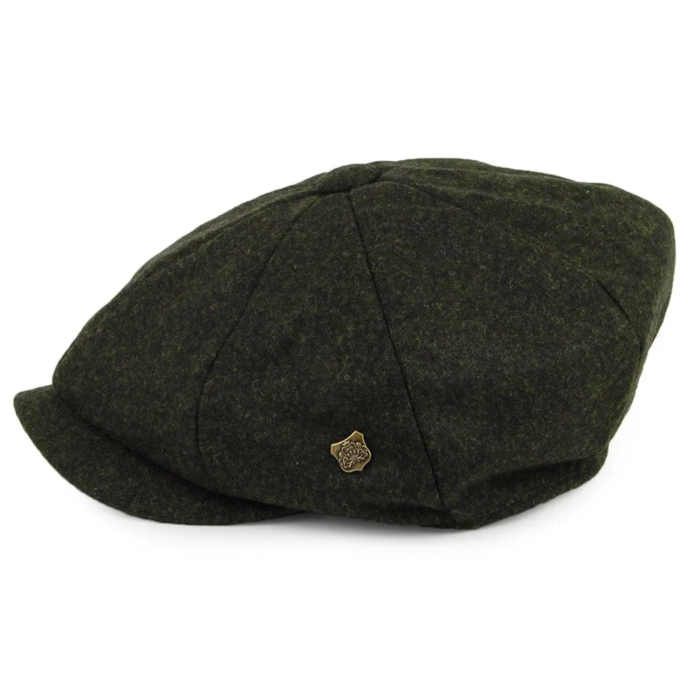 Failsworth Hats Alfie Melton Newsboy Cap - Loden