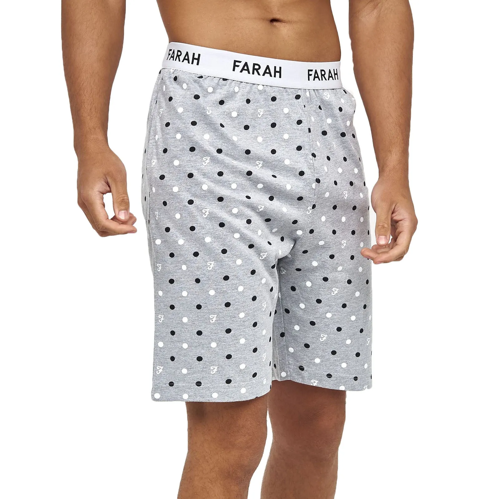 Farah Mens Fairburn Elasticated Cotton Lounge Shorts