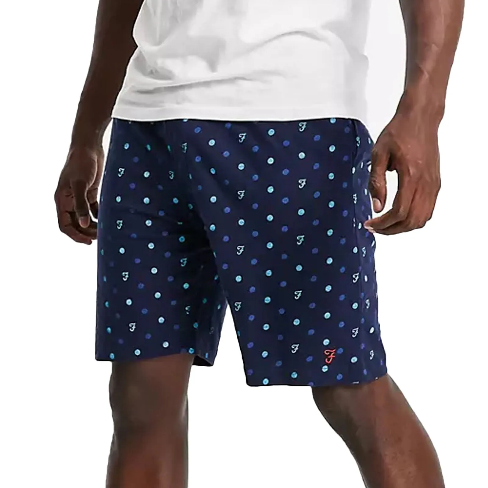 Farah Mens Fairburn Elasticated Cotton Lounge Shorts