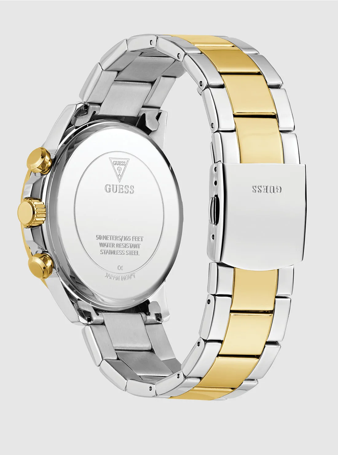 Gold Silver Green Dial Walker Watch Guess