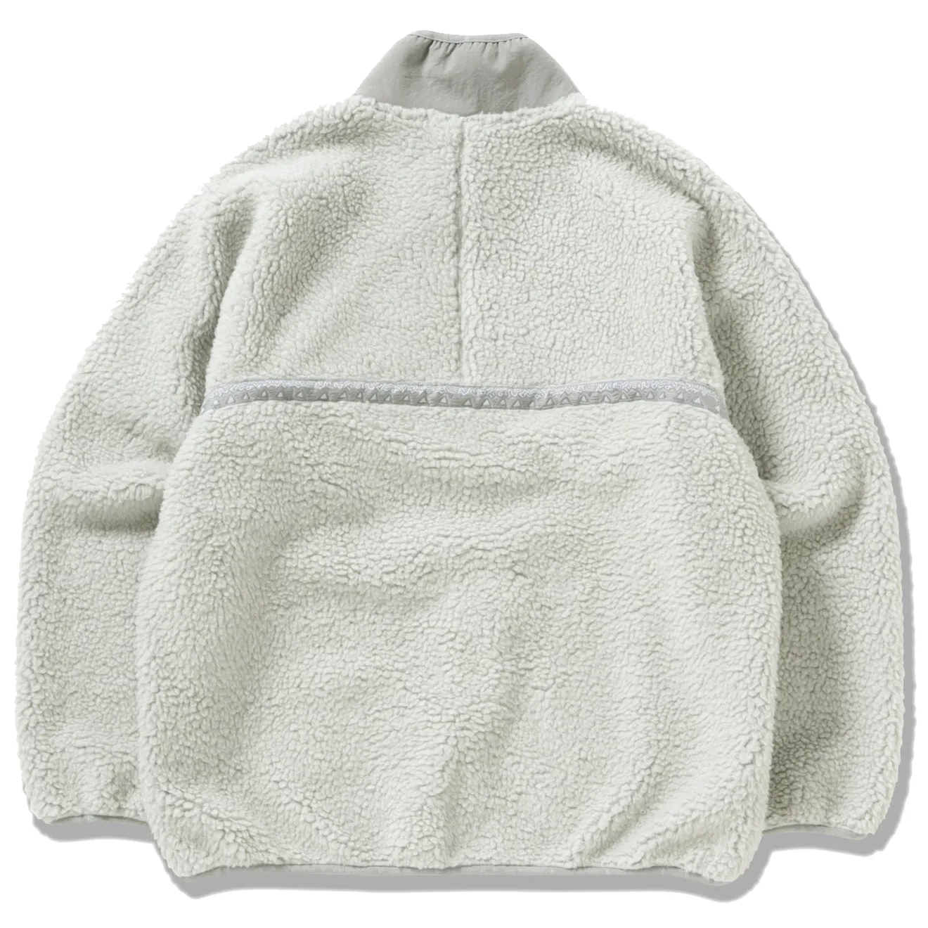 Gramicci x And Wander Womens JQ Tape Fleece Jacket L.Gray