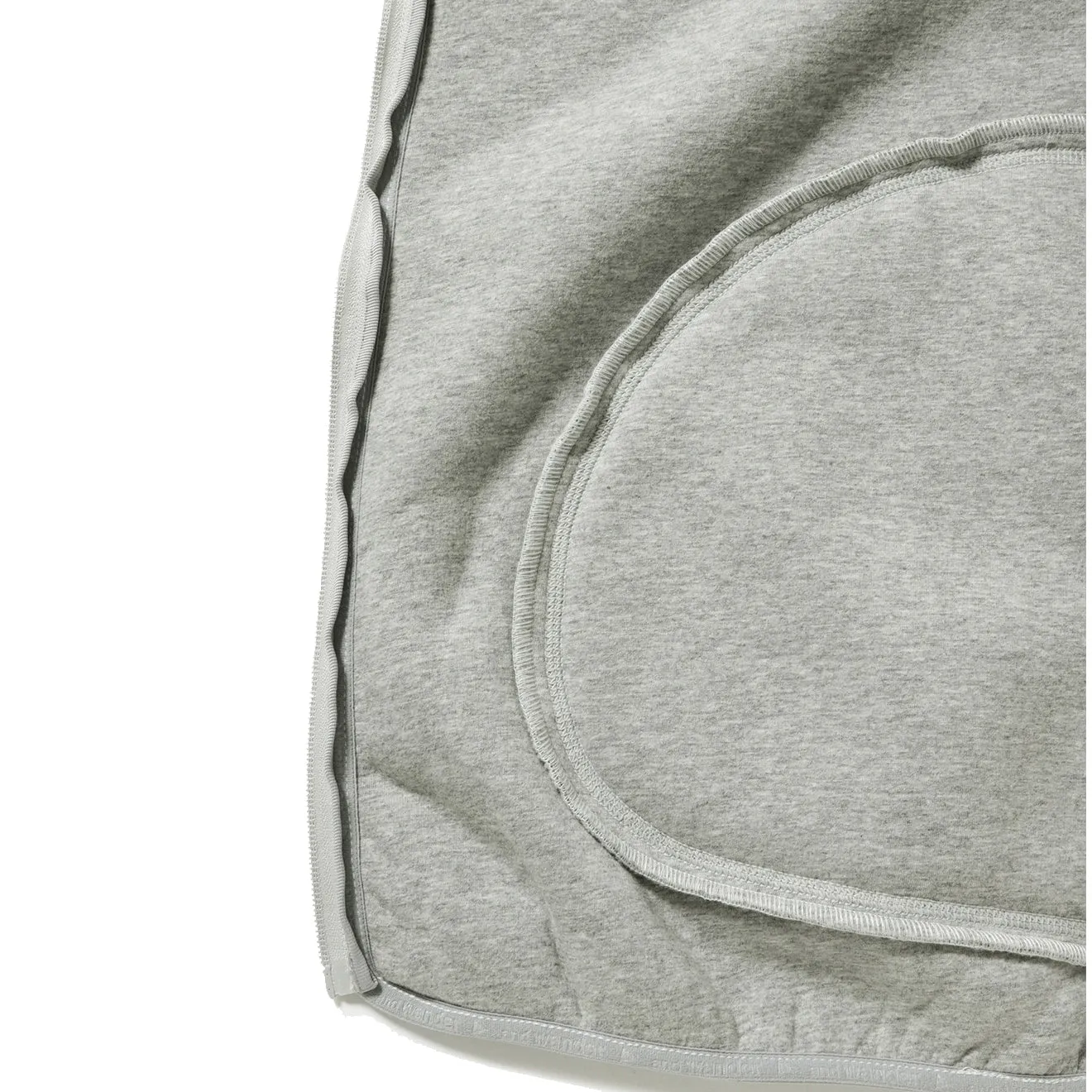 Gramicci x And Wander Womens JQ Tape Fleece Jacket L.Gray
