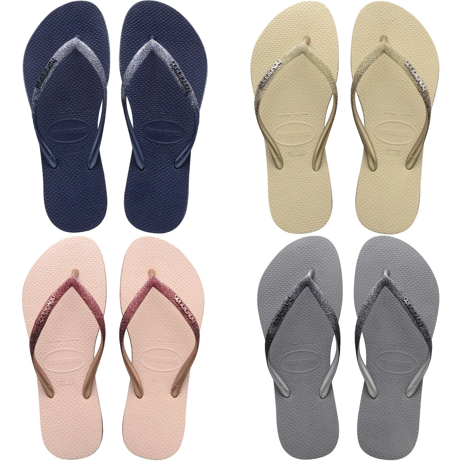 Havaianas Slim Sparkle II Flip Flops