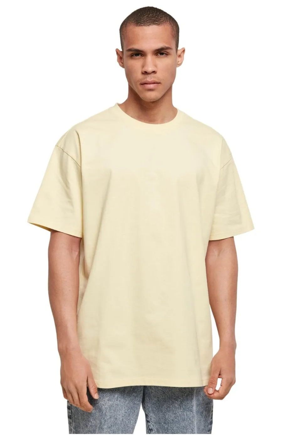 Heavy Oversized T-shirt - Soft Yellow