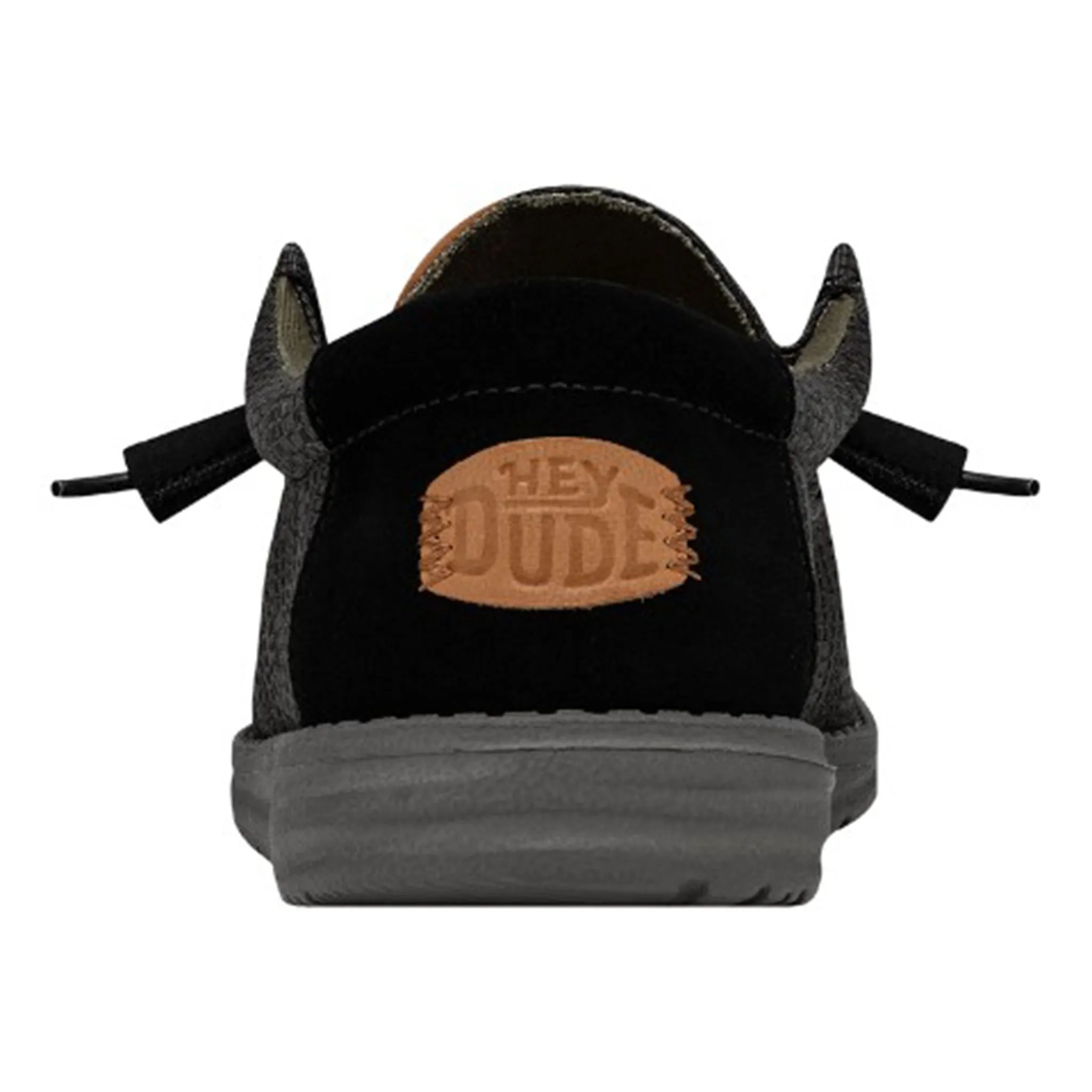 Hey Dude Men's Wally Grid Black Shoes