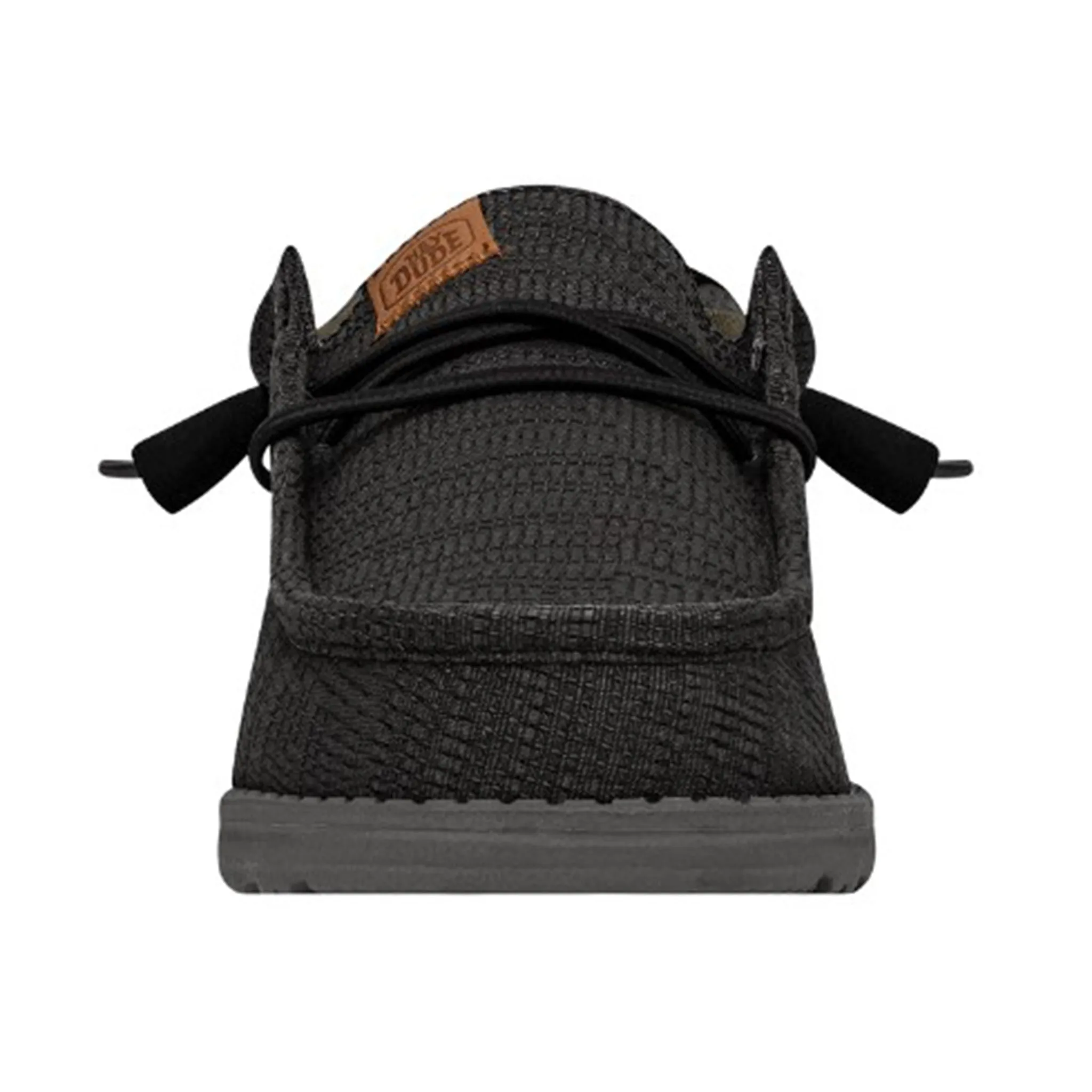 Hey Dude Men's Wally Grid Black Shoes