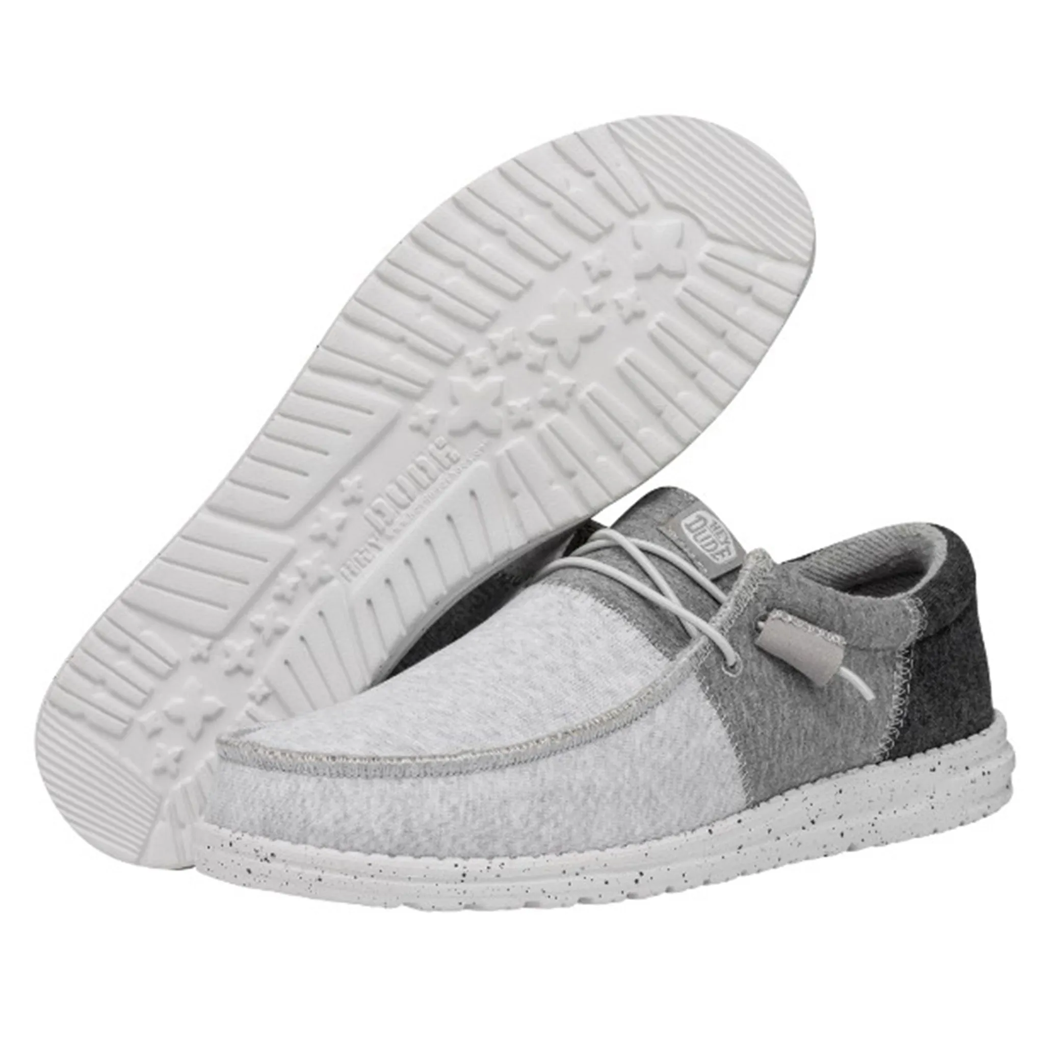 Hey Dude Men's Wally Tri Varsity Grey Shoes