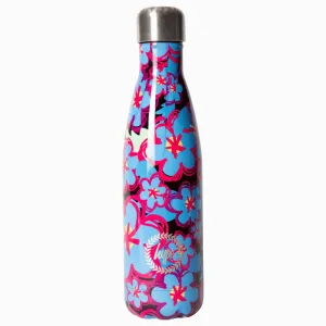 Hype Flowers Water Bottle - Blue