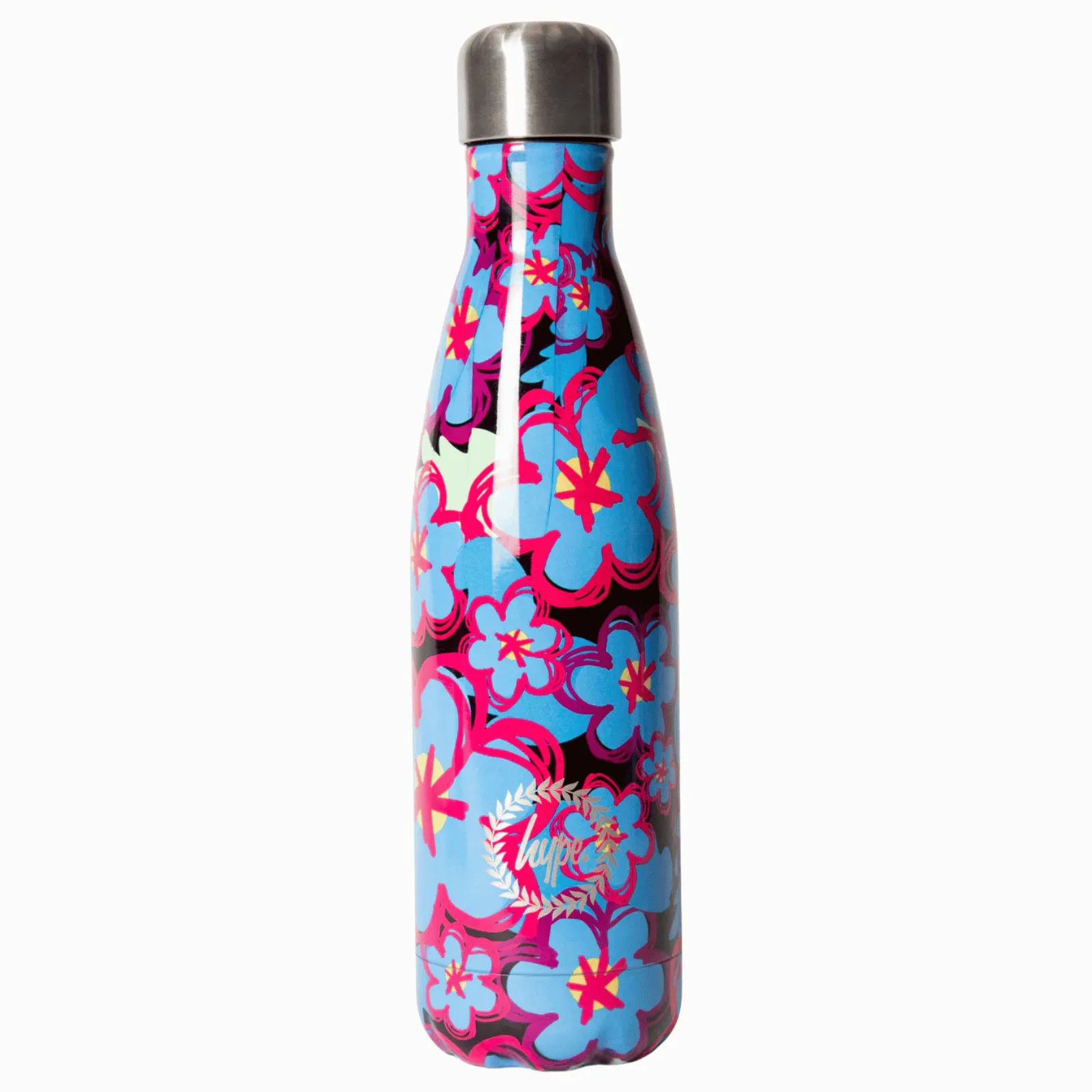 Hype Flowers Water Bottle - Blue