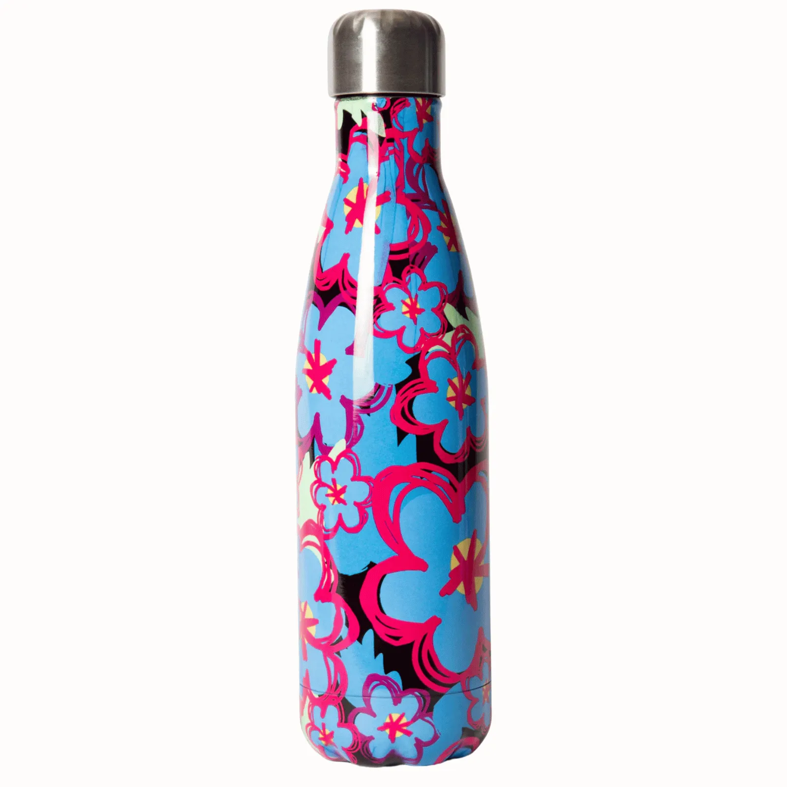 Hype Flowers Water Bottle - Blue