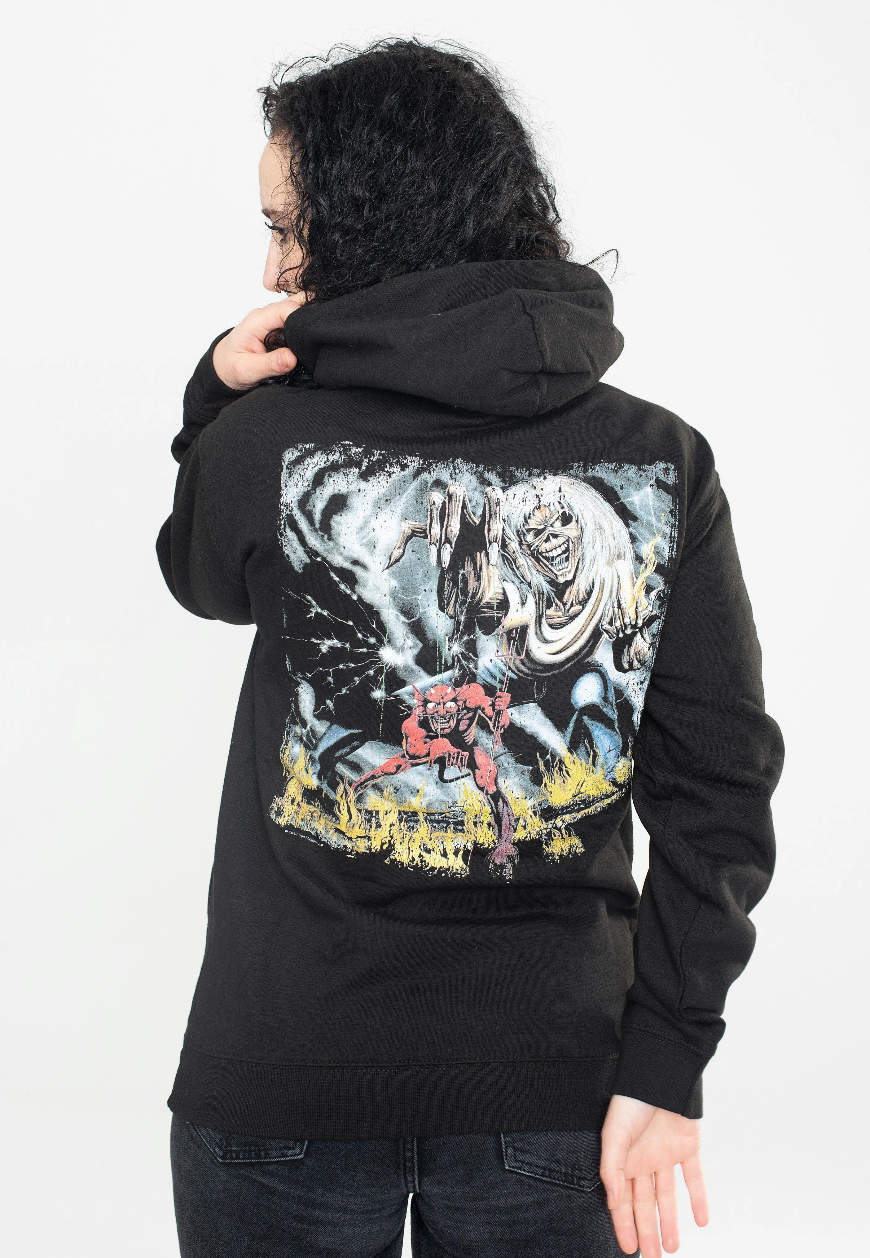Iron Maiden - Vintage Logo Faded Edge Album - Hoodie