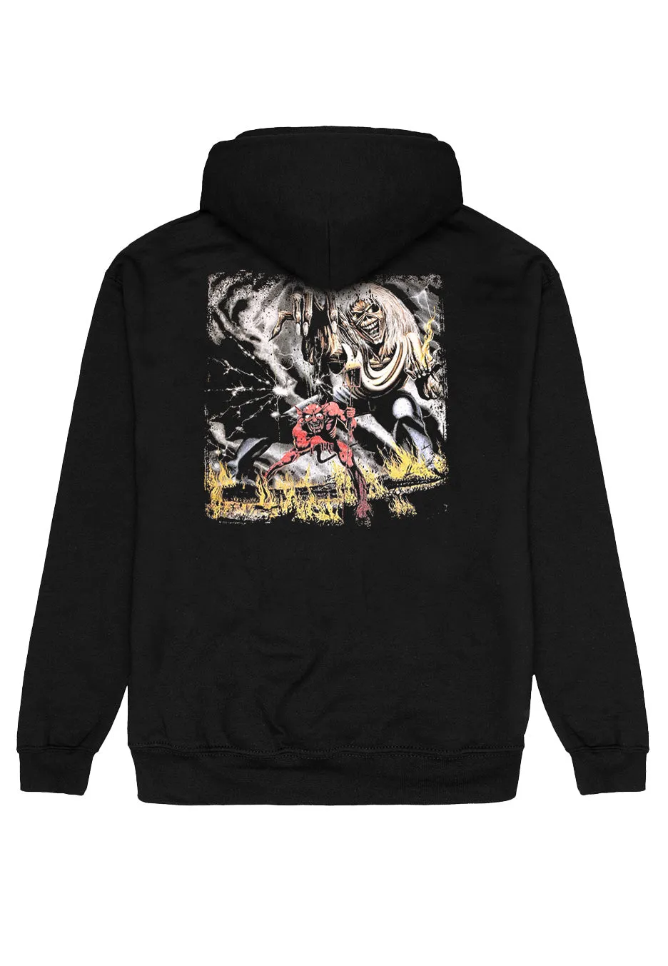 Iron Maiden - Vintage Logo Faded Edge Album - Hoodie