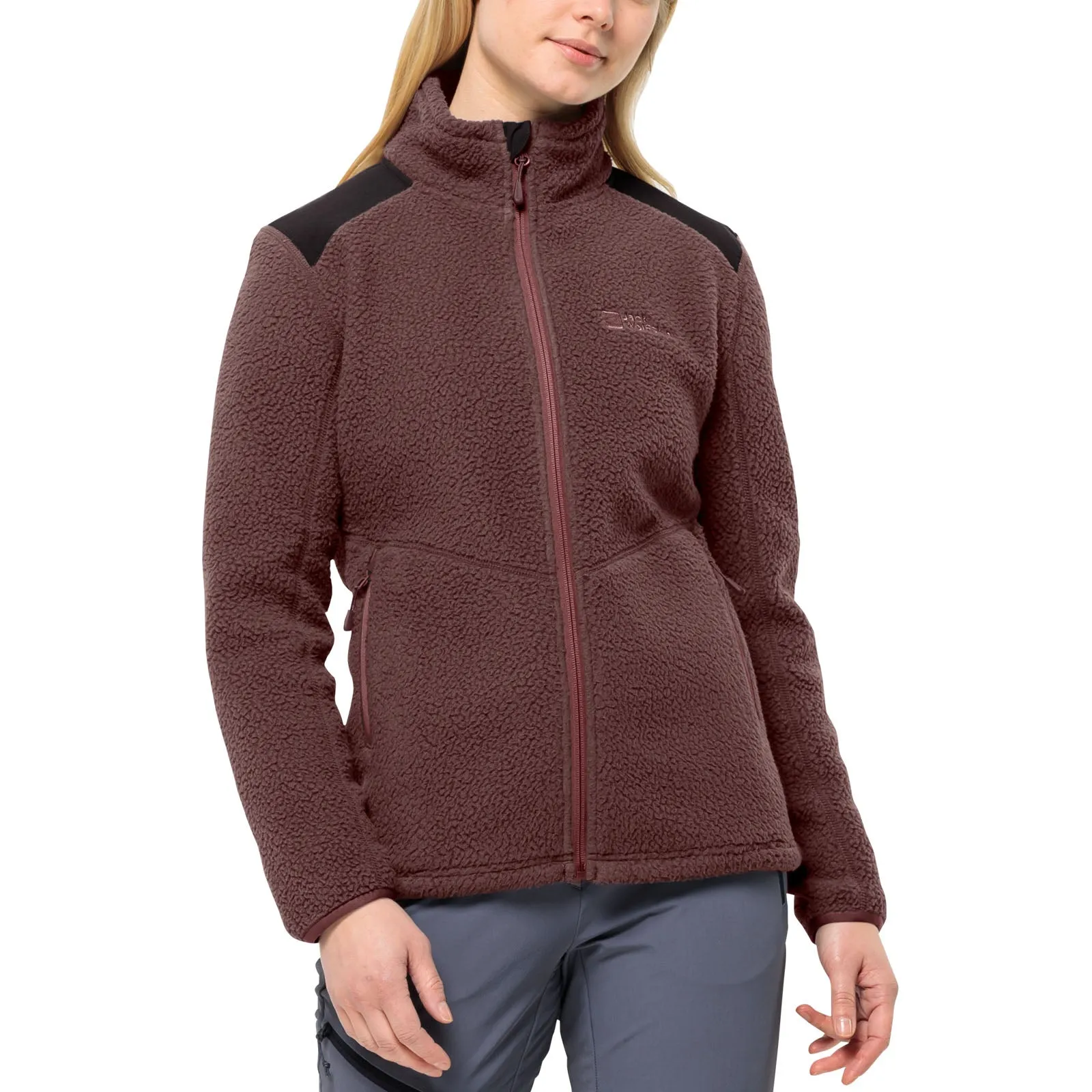 Jack Wolfskin Womens Kammweg Pile Full Zip Fleece