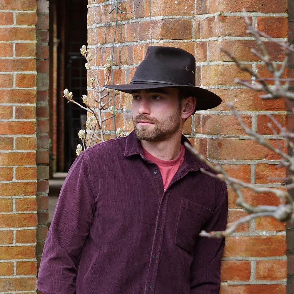 Jaxon & James Oilcloth Aussie Hat - Brown