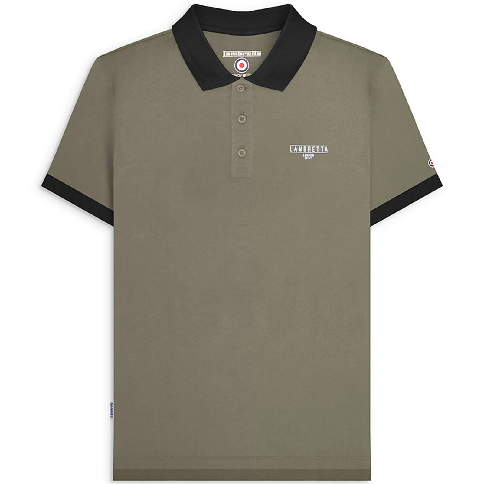 Lambretta Men Originals Short Sleeve Cotton Polo Shirt