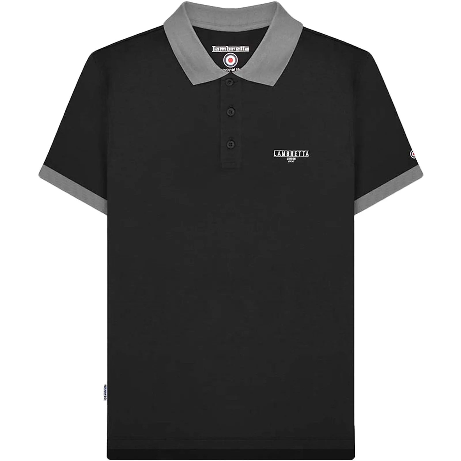Lambretta Men Originals Short Sleeve Cotton Polo Shirt