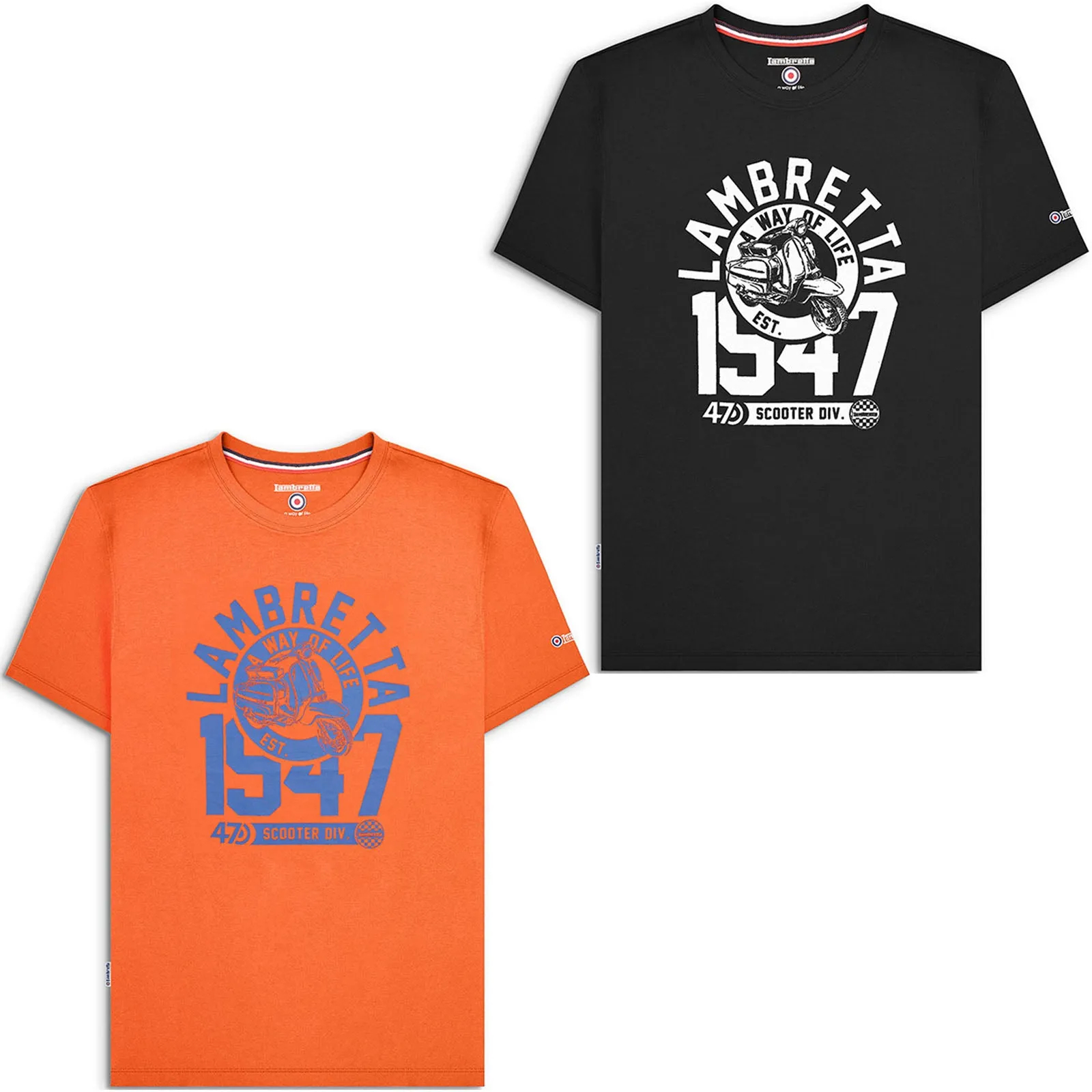 Lambretta Mens 1947 Short Sleeve Crew Neck T-Shirt