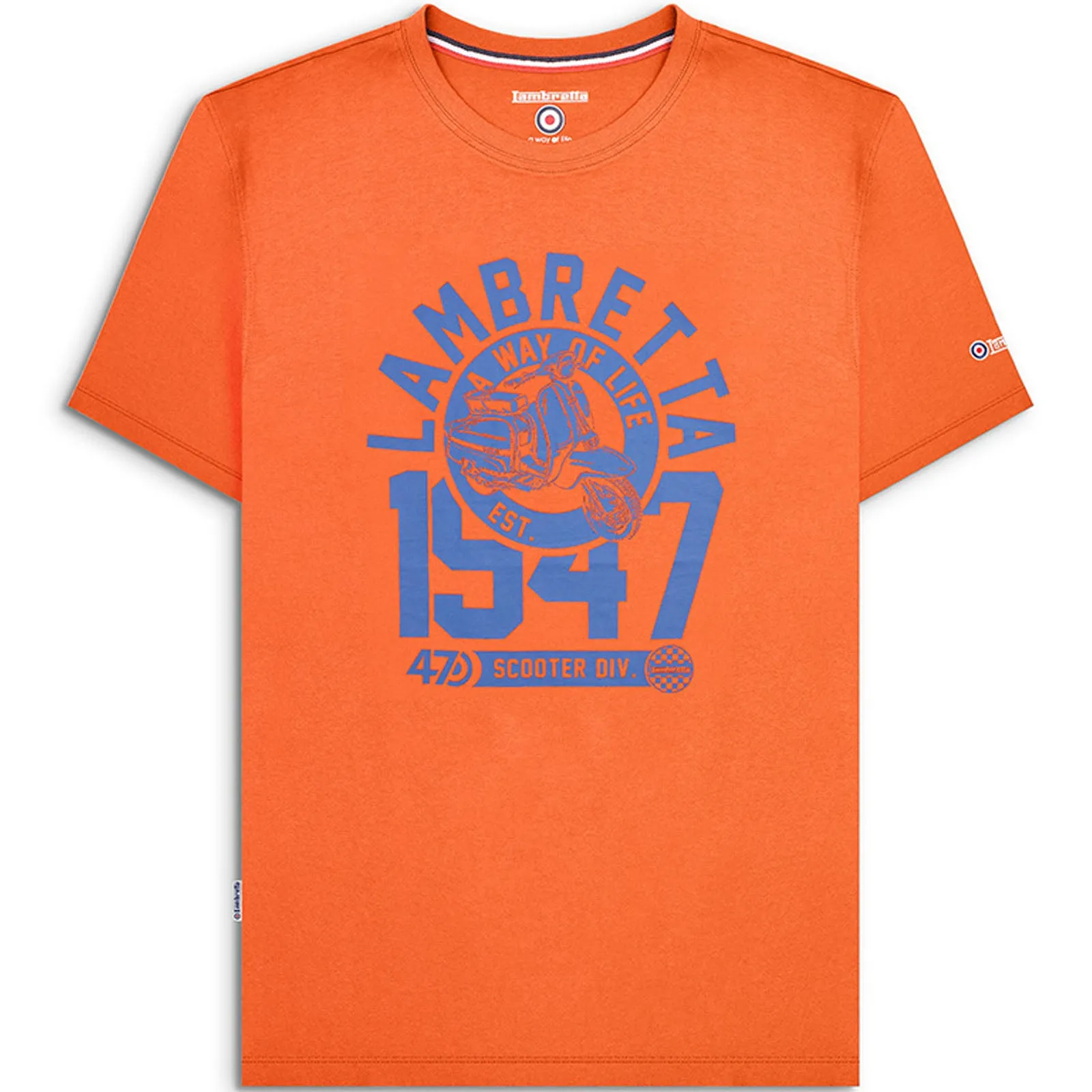 Lambretta Mens 1947 Short Sleeve Crew Neck T-Shirt